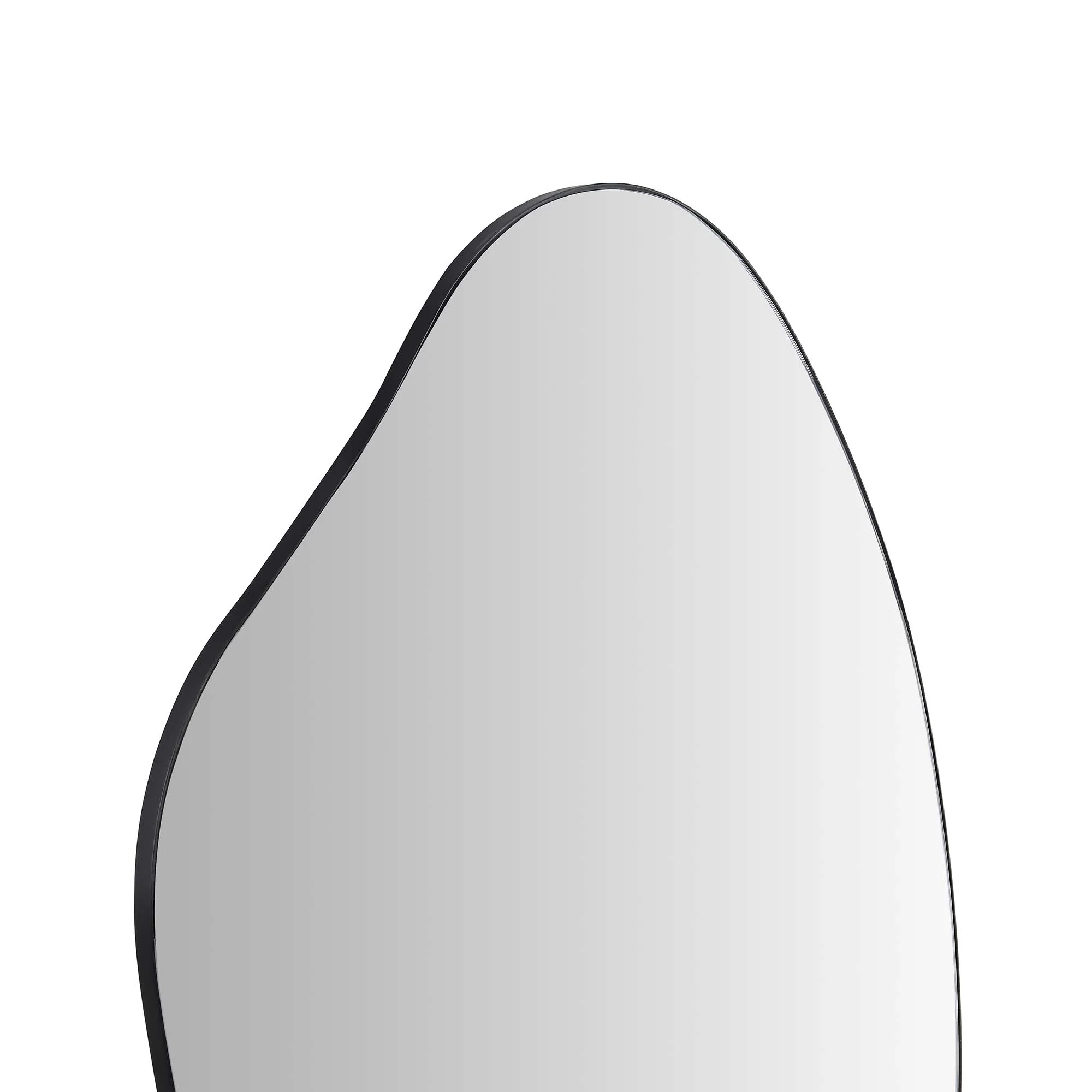 Pavia Irregular Shaped Extra Large Full Length Mirror 160 x 115 cm, Black - Image 6