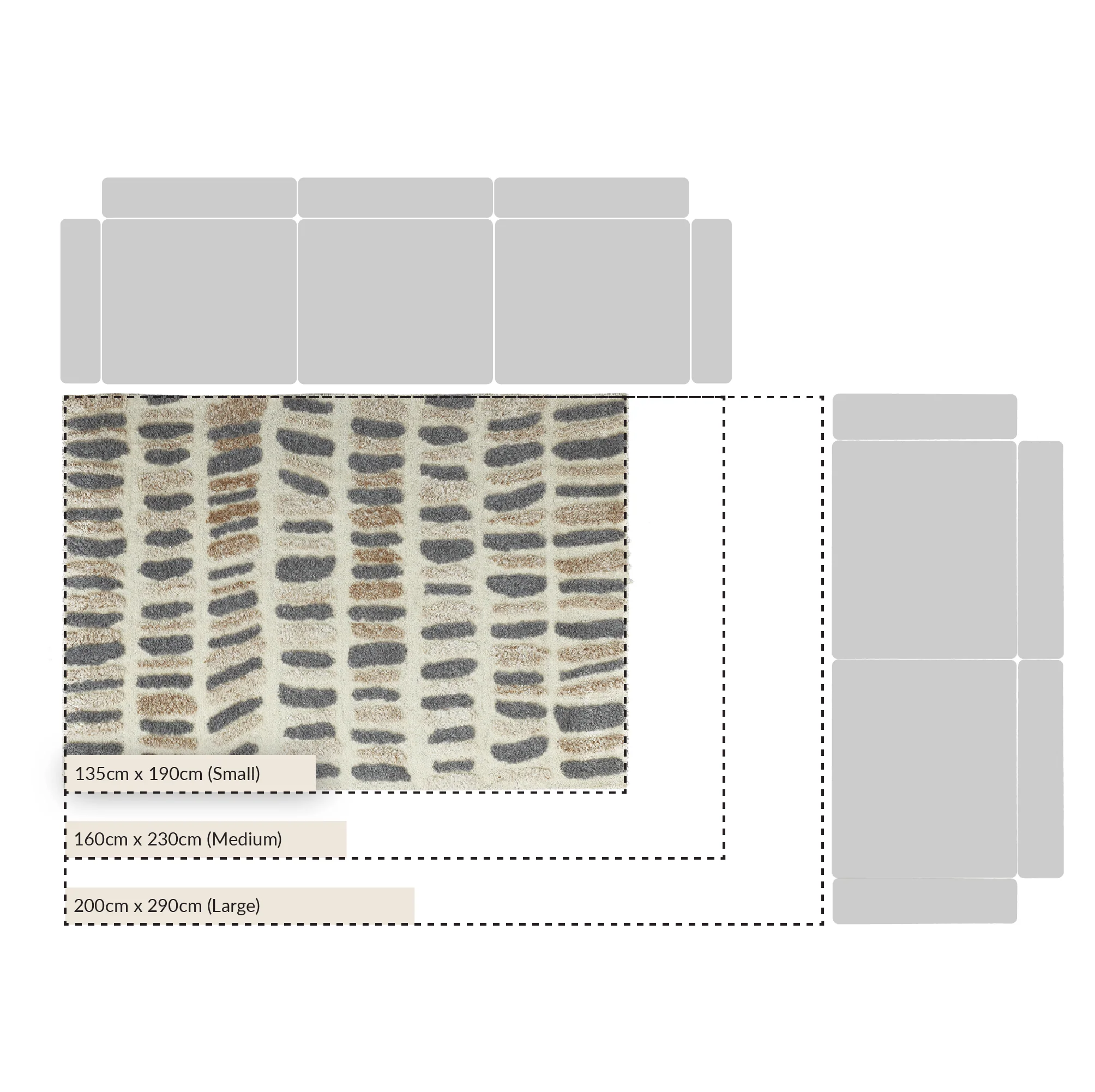 Pebble Hand Tufted New Zealand Wool Rectangular Rug - Image 4