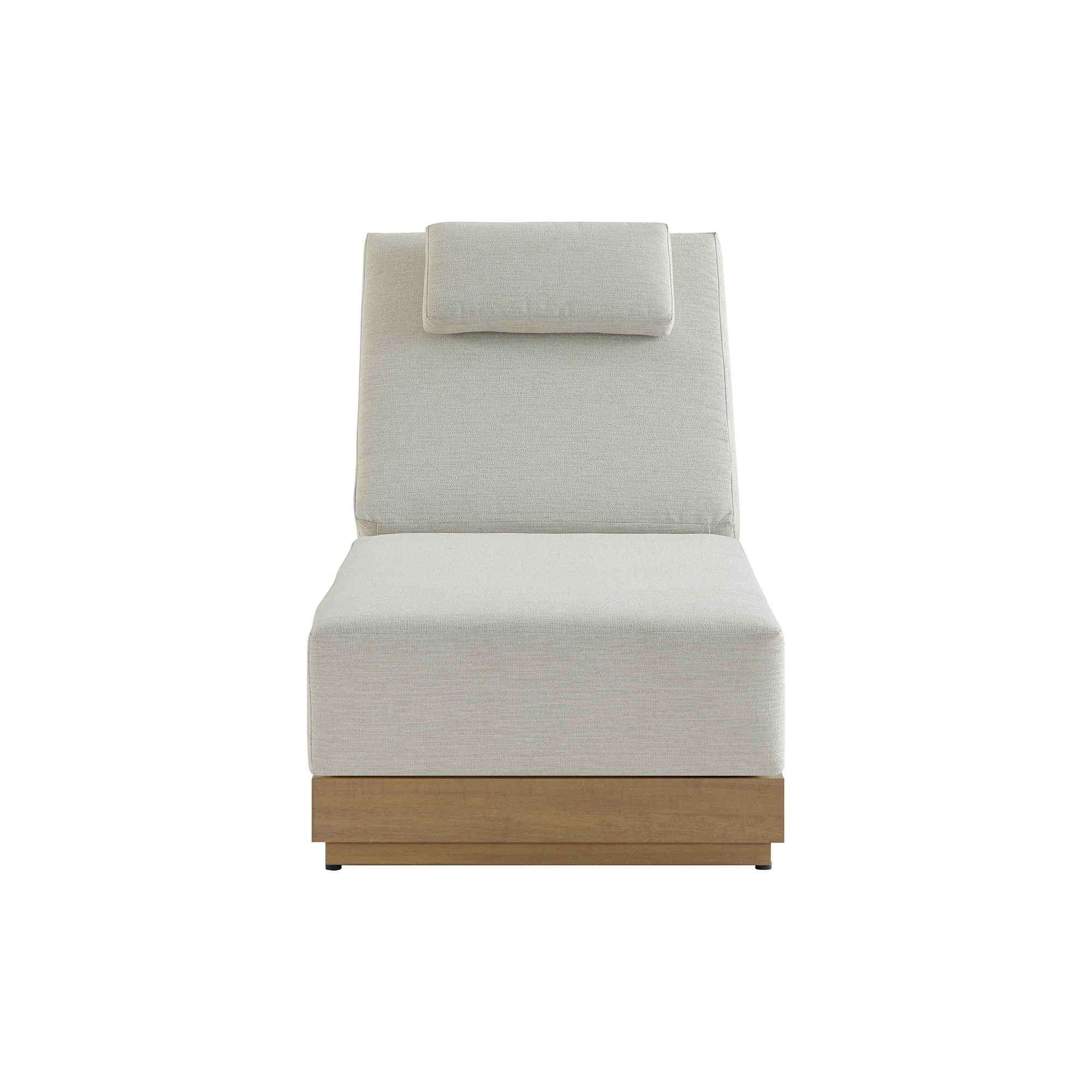 Pedra Rope and Aluminium Outdoor Sun Lounger, Natural - Image 5
