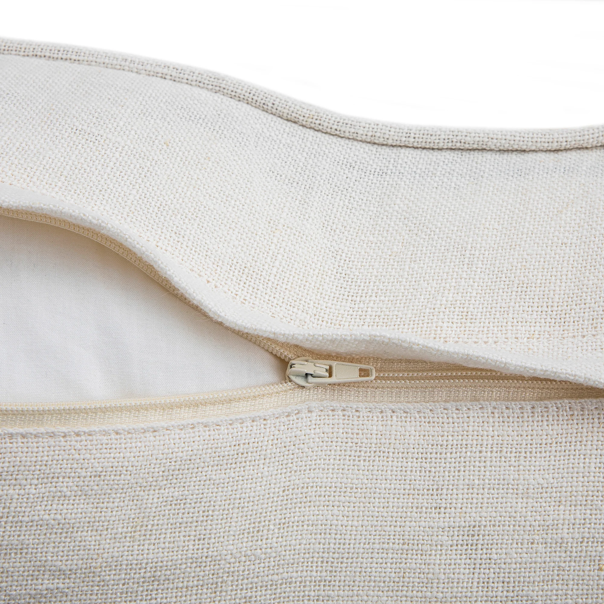 Pembroke Stripe 100% Linen Oatmeal Cushion - Image 5