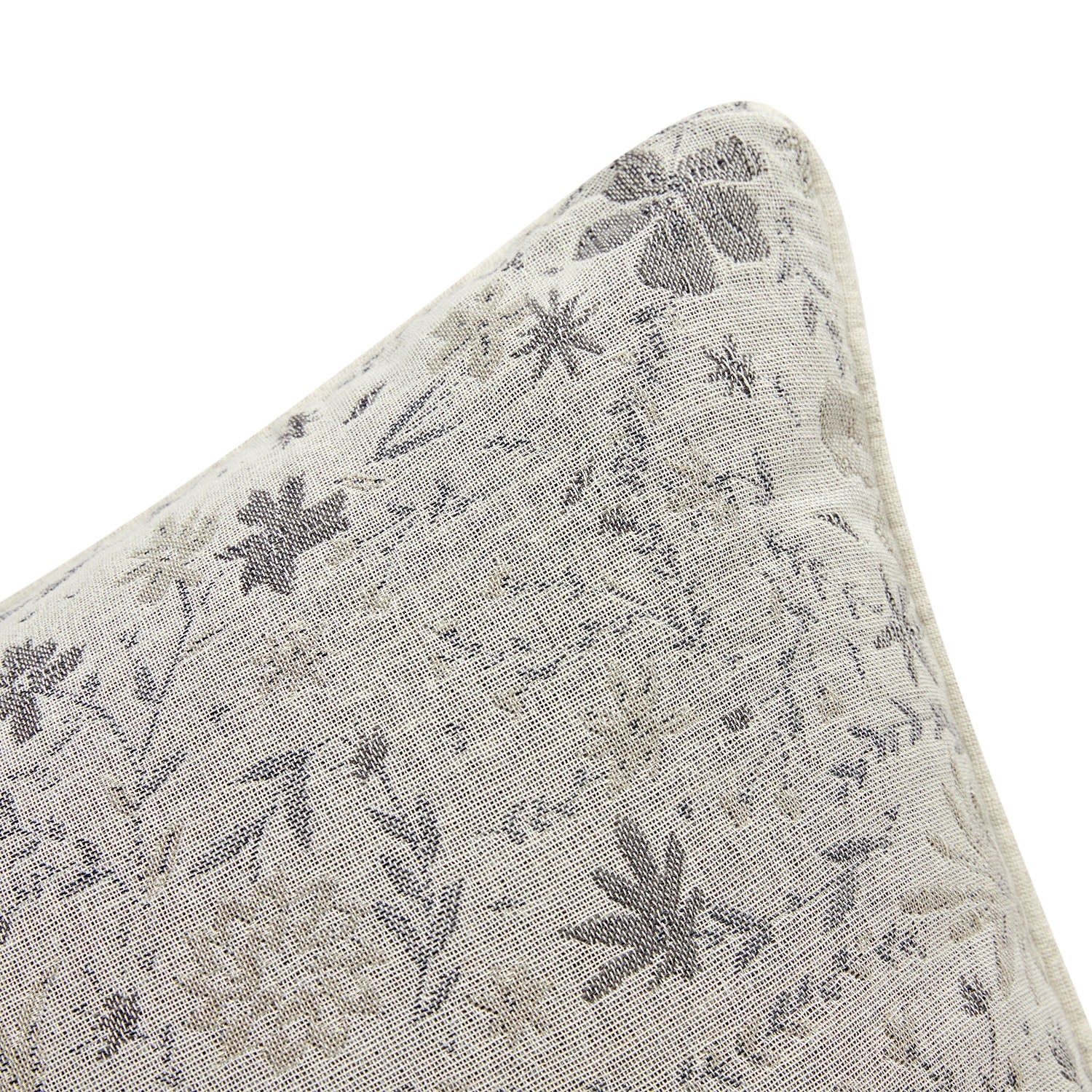 Penelope Grey Ditsy Floral Jacquard Cotton Cushion - Image 3