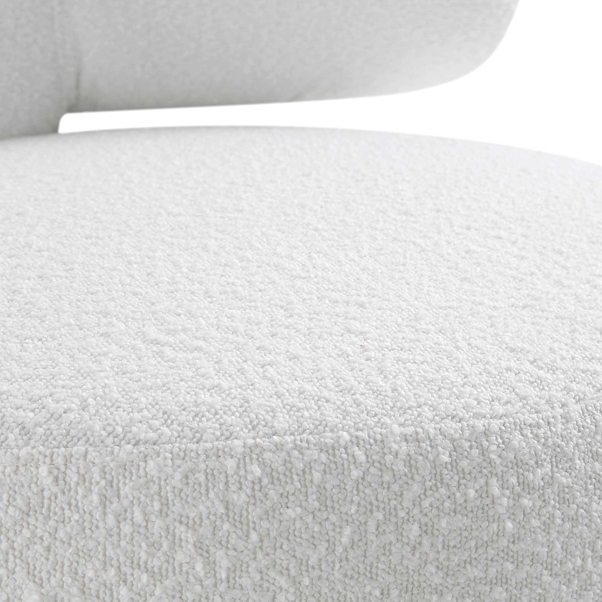 Penn White Boucle Wing Back Accent Chair - Image 12