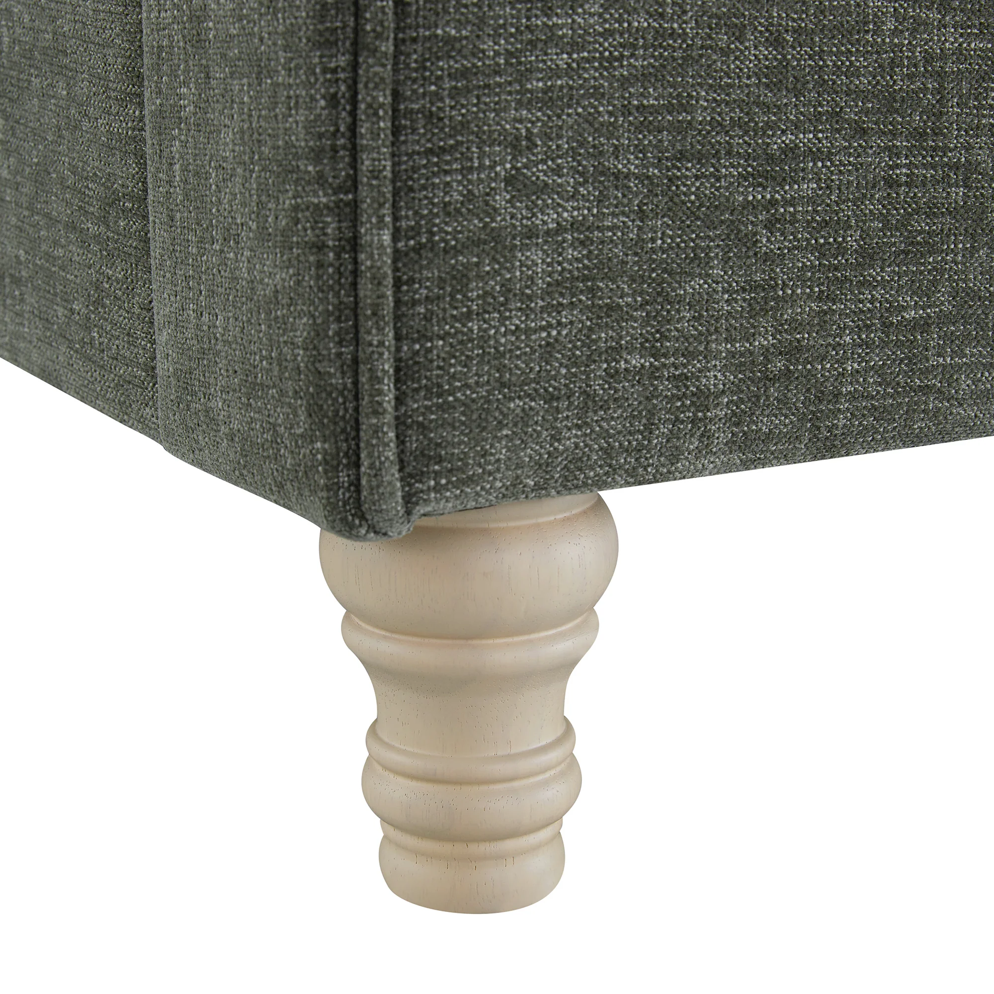 Porchester Ottoman Storage Sleigh Bed, Forest Green Chenille - Image 19
