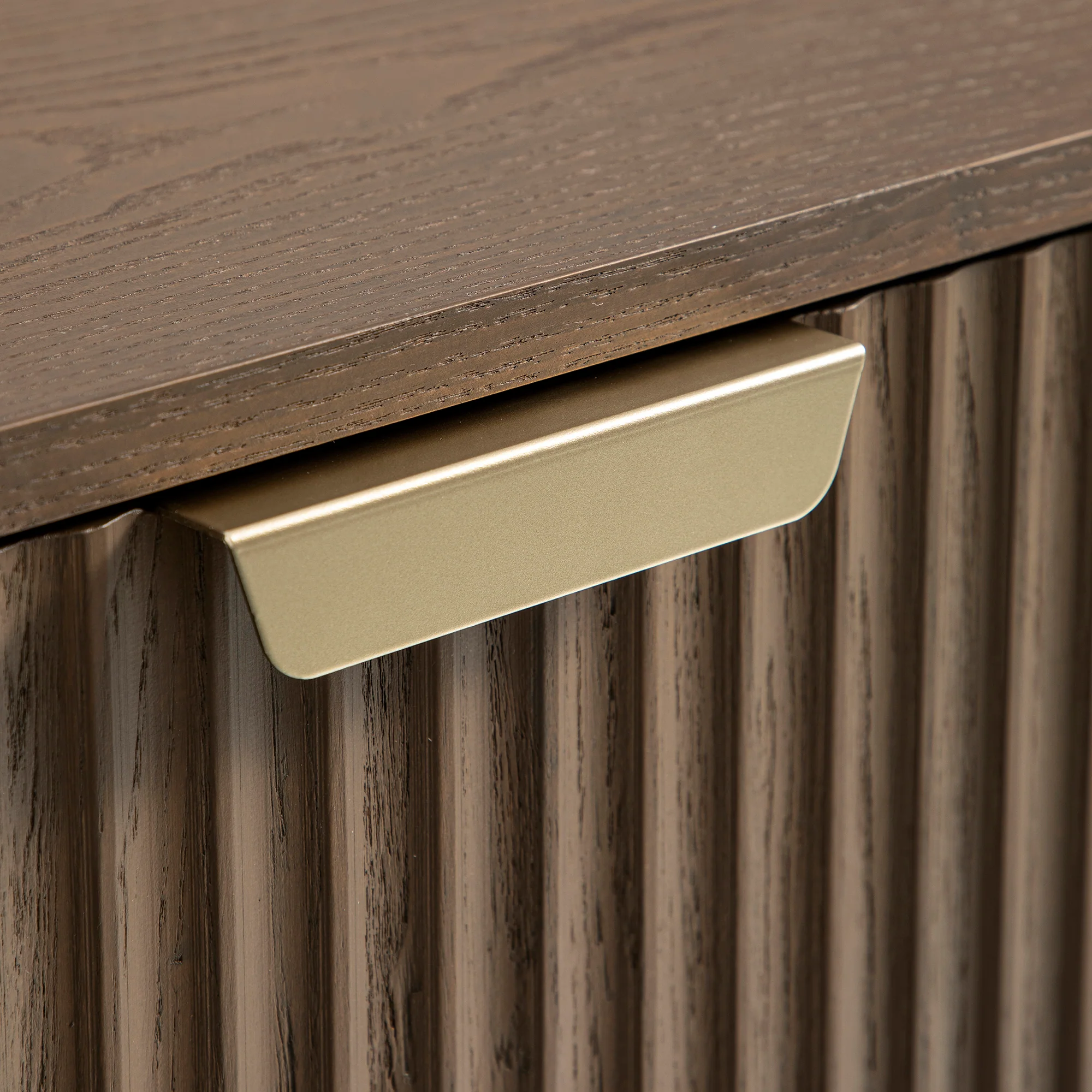 Richmond Ridged 2-Door Cabinet with Drawers, Dark Ash - Image 16