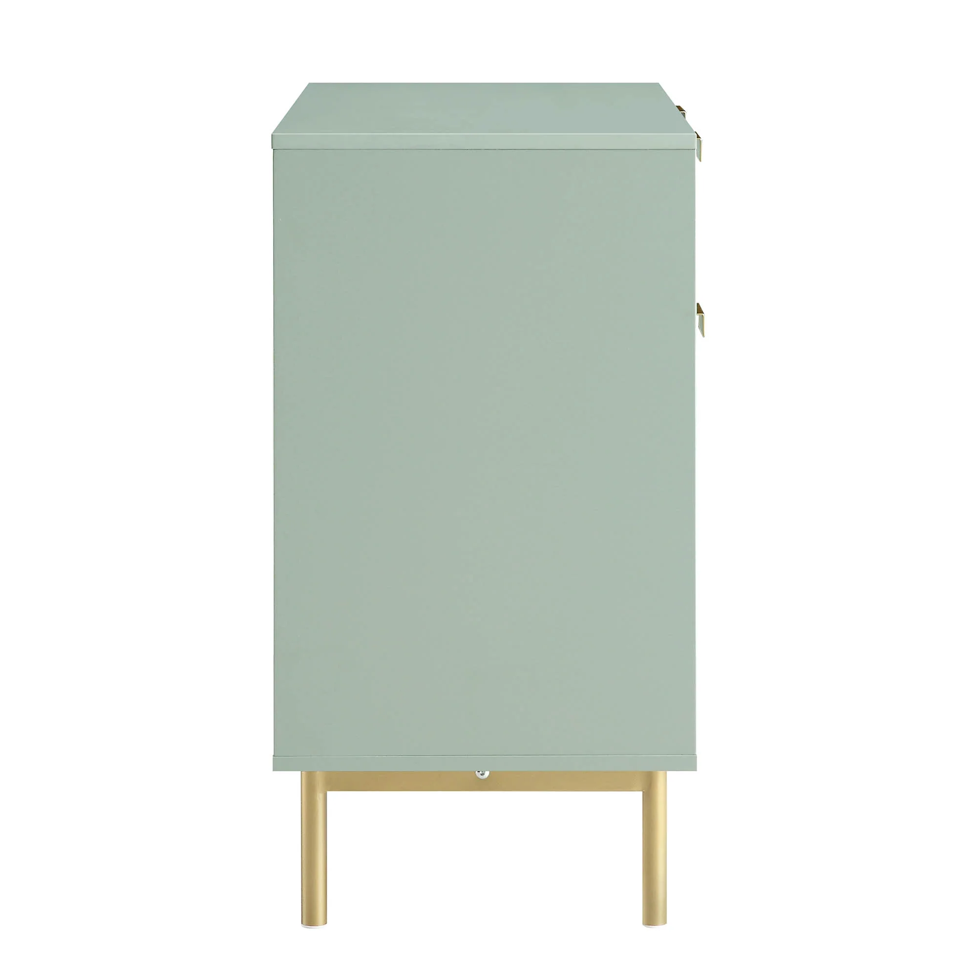Richmond Ridged 2-Door Cabinet with Drawers, Matte Sage Green - Image 8