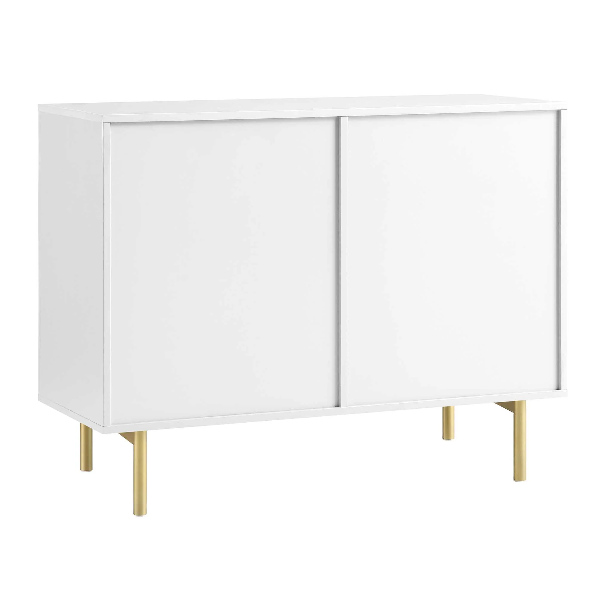 Richmond Ridged 2-Door Cabinet with Drawers, Matte White - Image 8