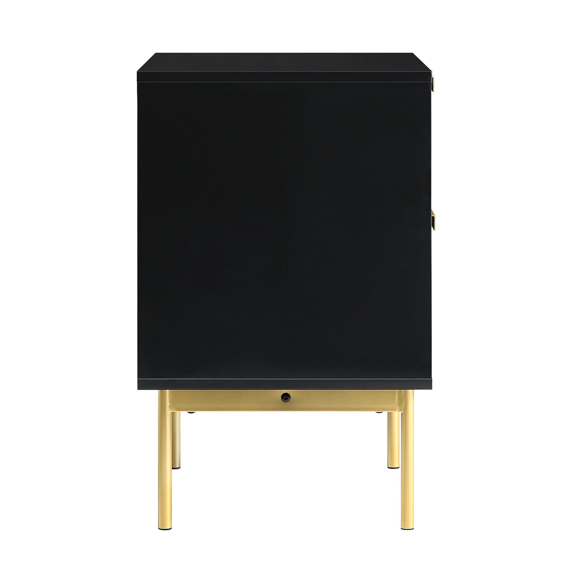 Richmond Ridged 2 Drawer Bedside Table, Matte Black - Image 7
