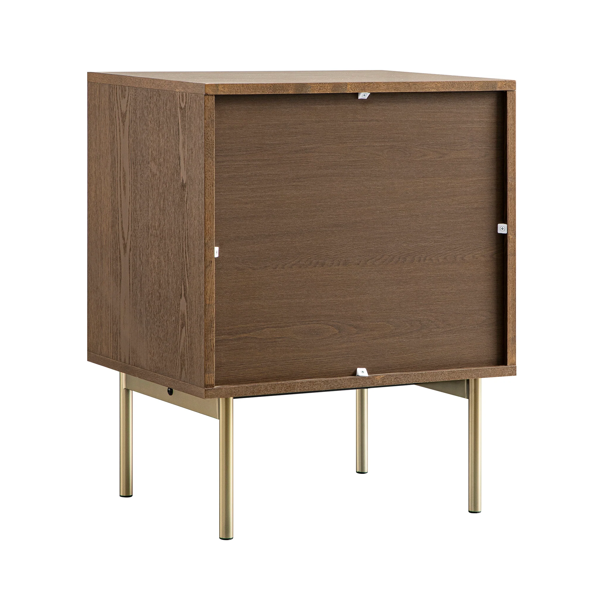 Richmond Ridged 2 Drawer Bedside Table, Dark Ash - Image 10