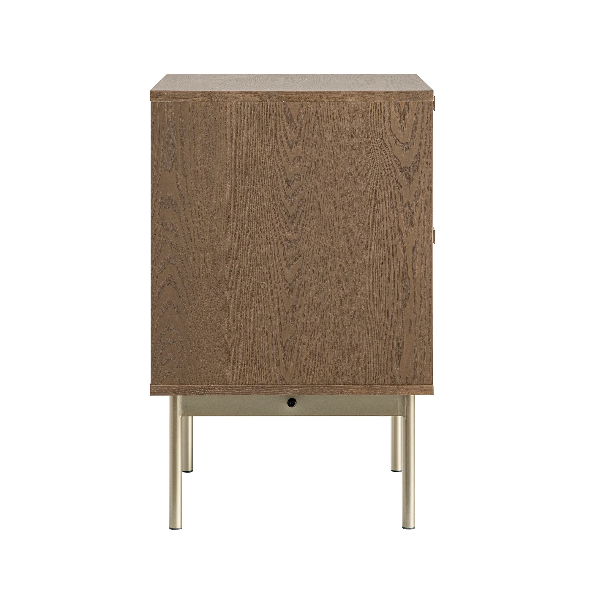 Richmond Ridged 2 Drawer Bedside Table, Dark Ash - Image 11