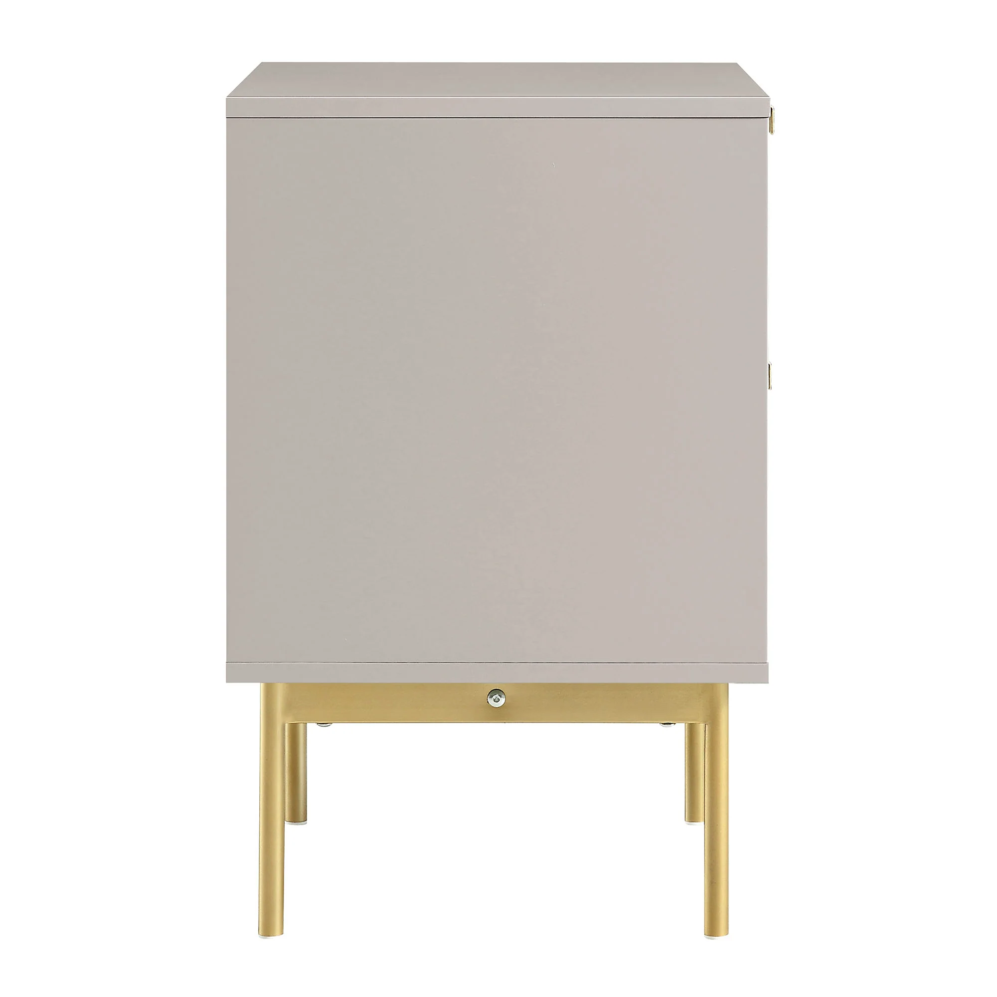 Richmond Ridged 2 Drawer Bedside Table, Matte Taupe - Image 7