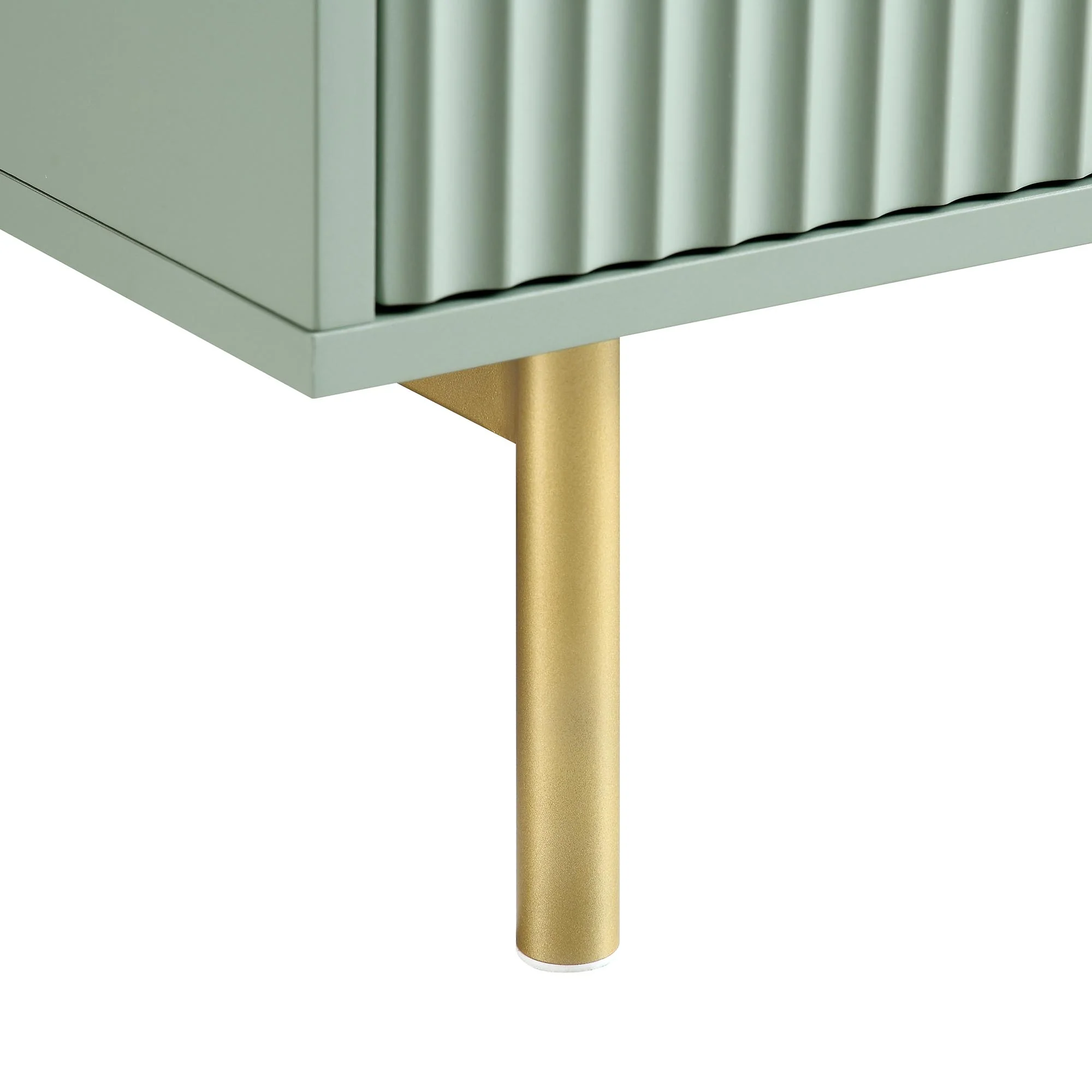 Richmond Ridged Chest of 5 Drawers, Matte Sage Green - Image 13