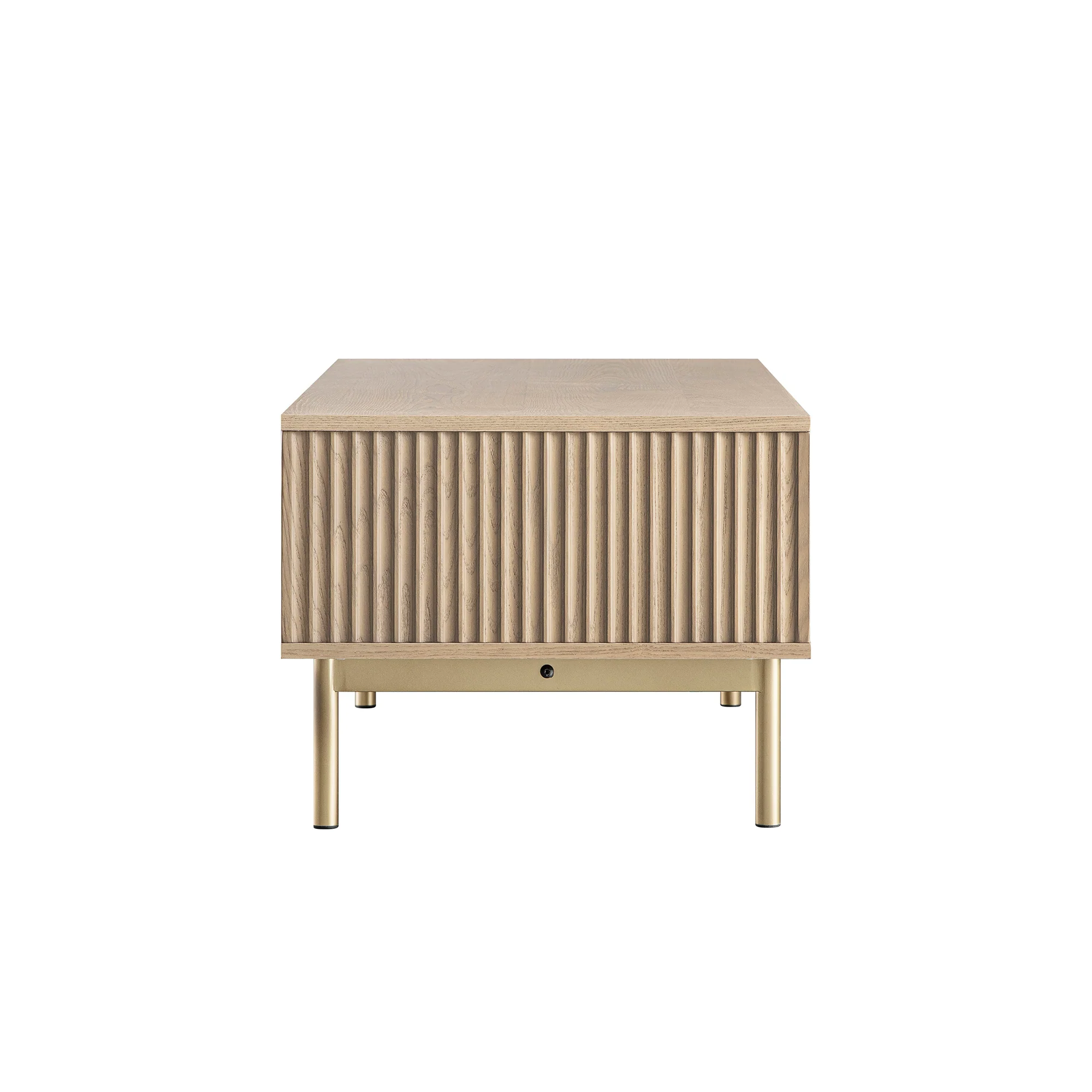 Richmond Ridged Coffee Table with Drawer, Light Ash - Image 14