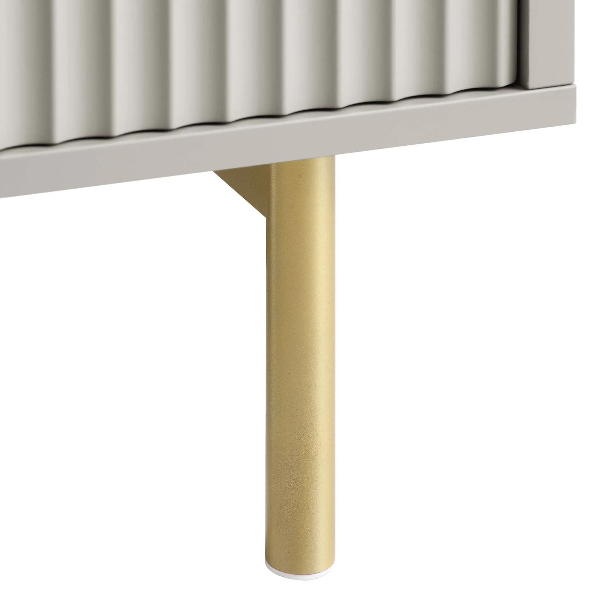 Richmond Ridged Coffee Table with Drawer, Matte Taupe - Image 14