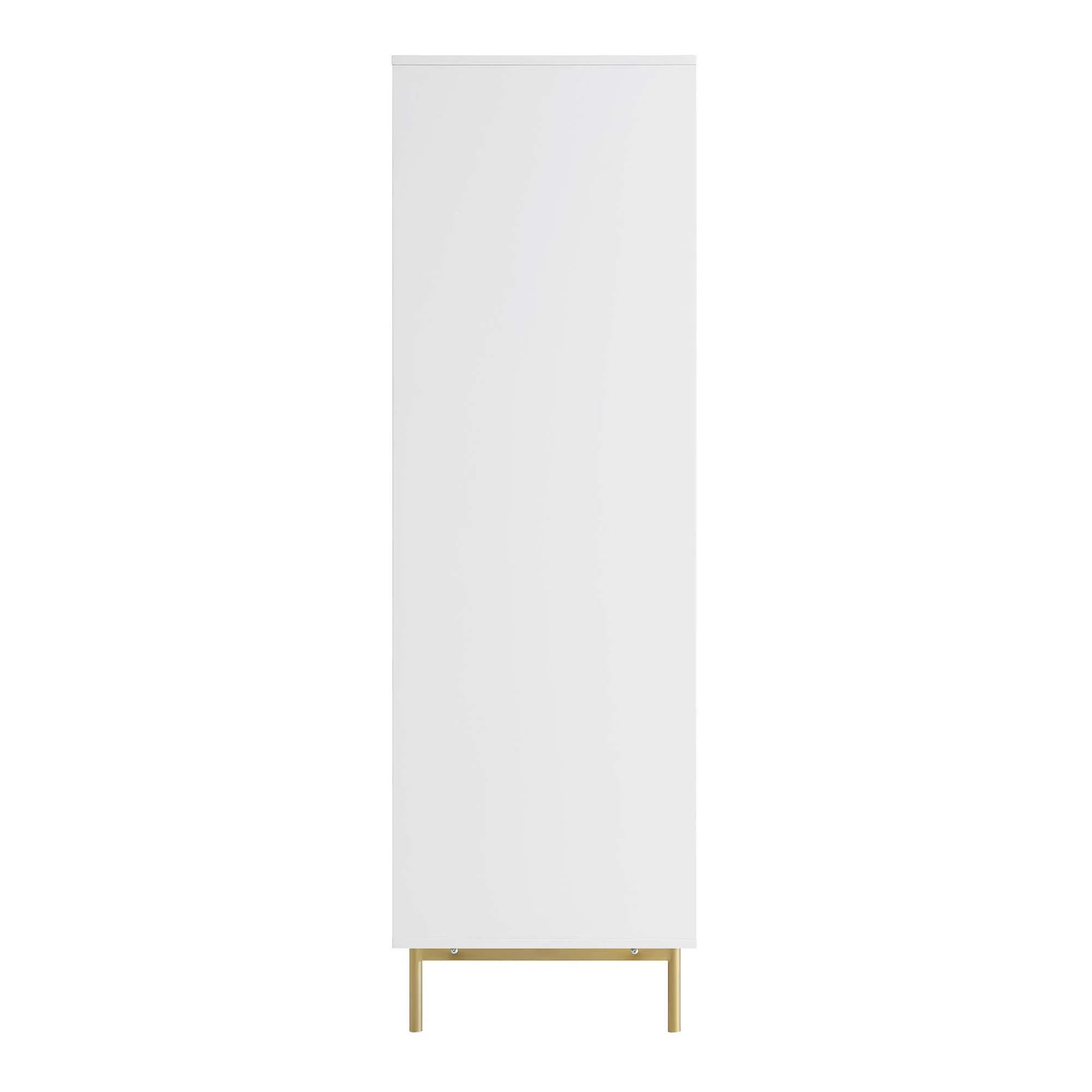 Richmond Ridged Double Wardrobe with Drawer, Matte White - Image 8