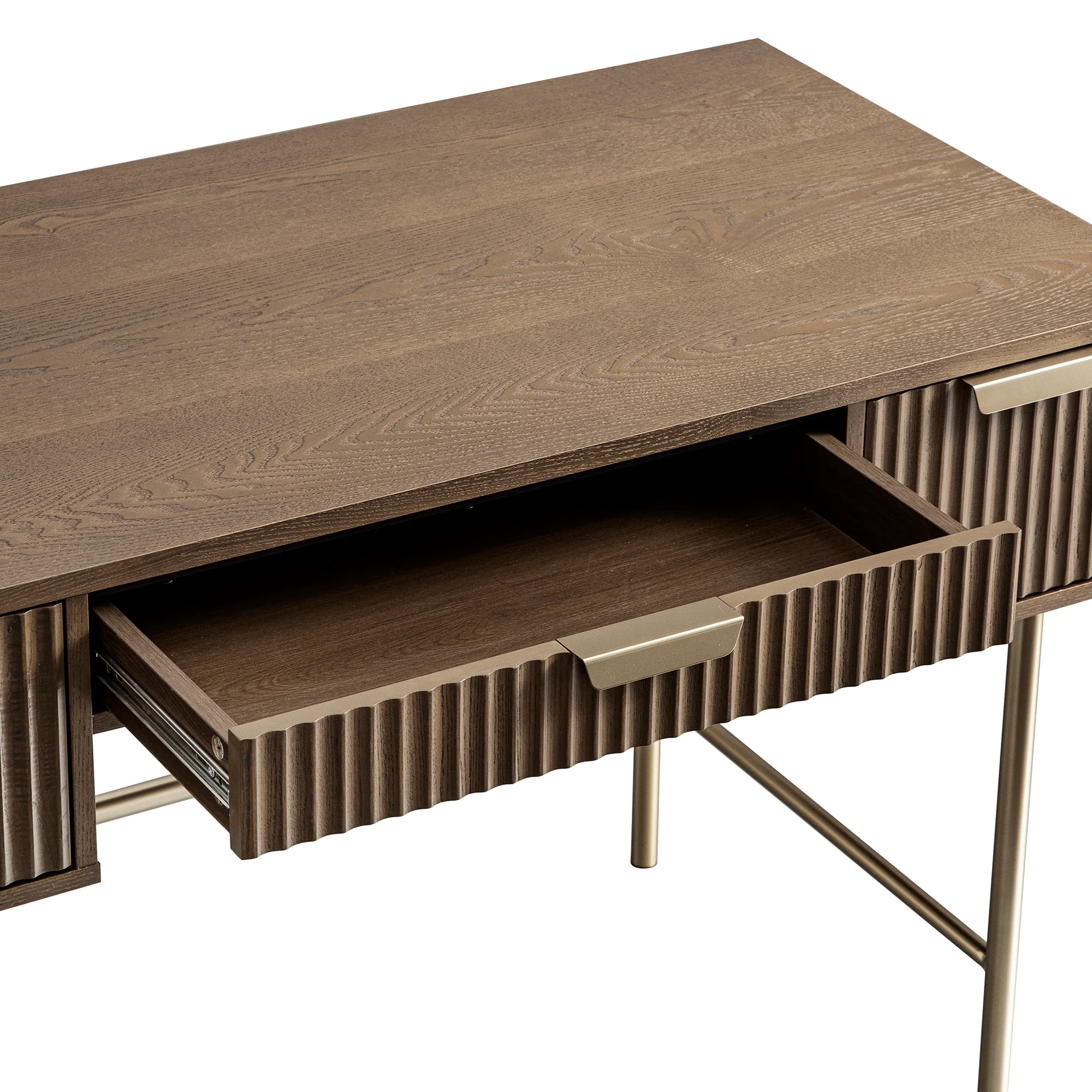 Richmond Ridged Dressing Table, Dark Ash - Image 14