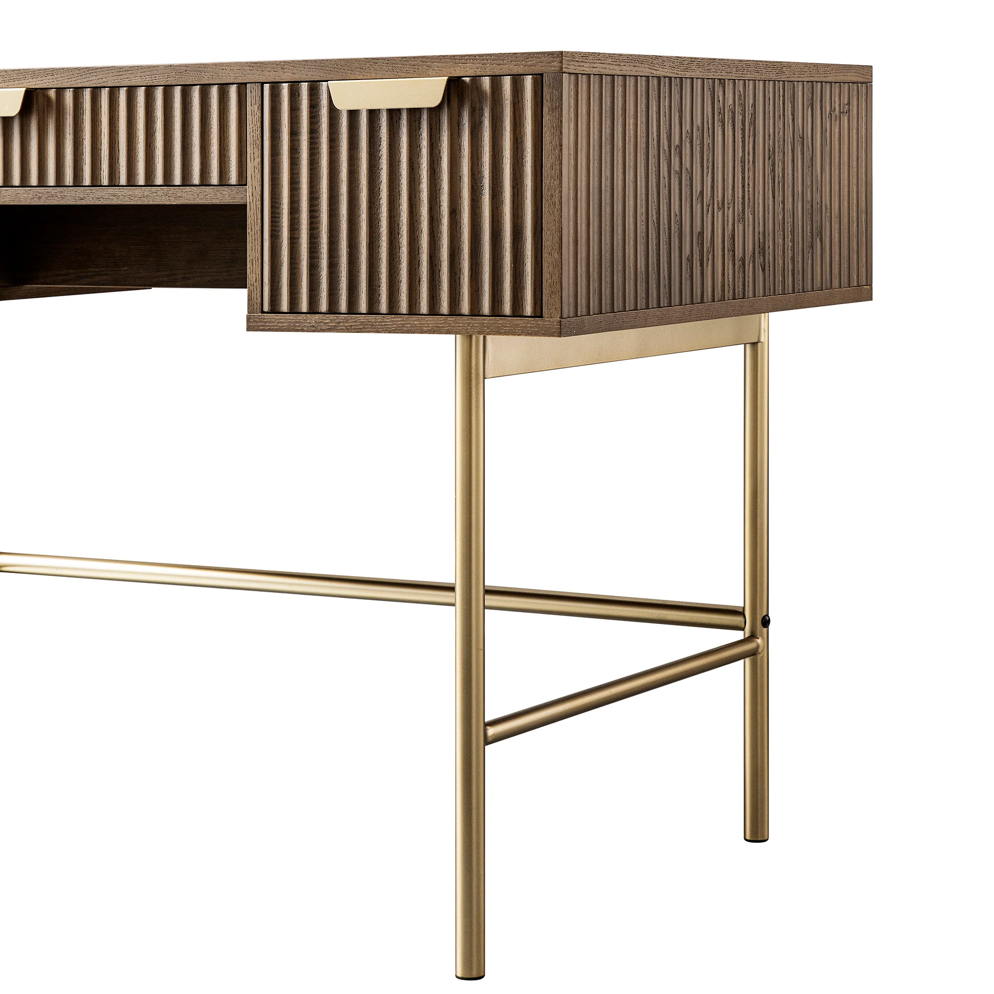 Richmond Ridged Dressing Table, Dark Ash - Image 16