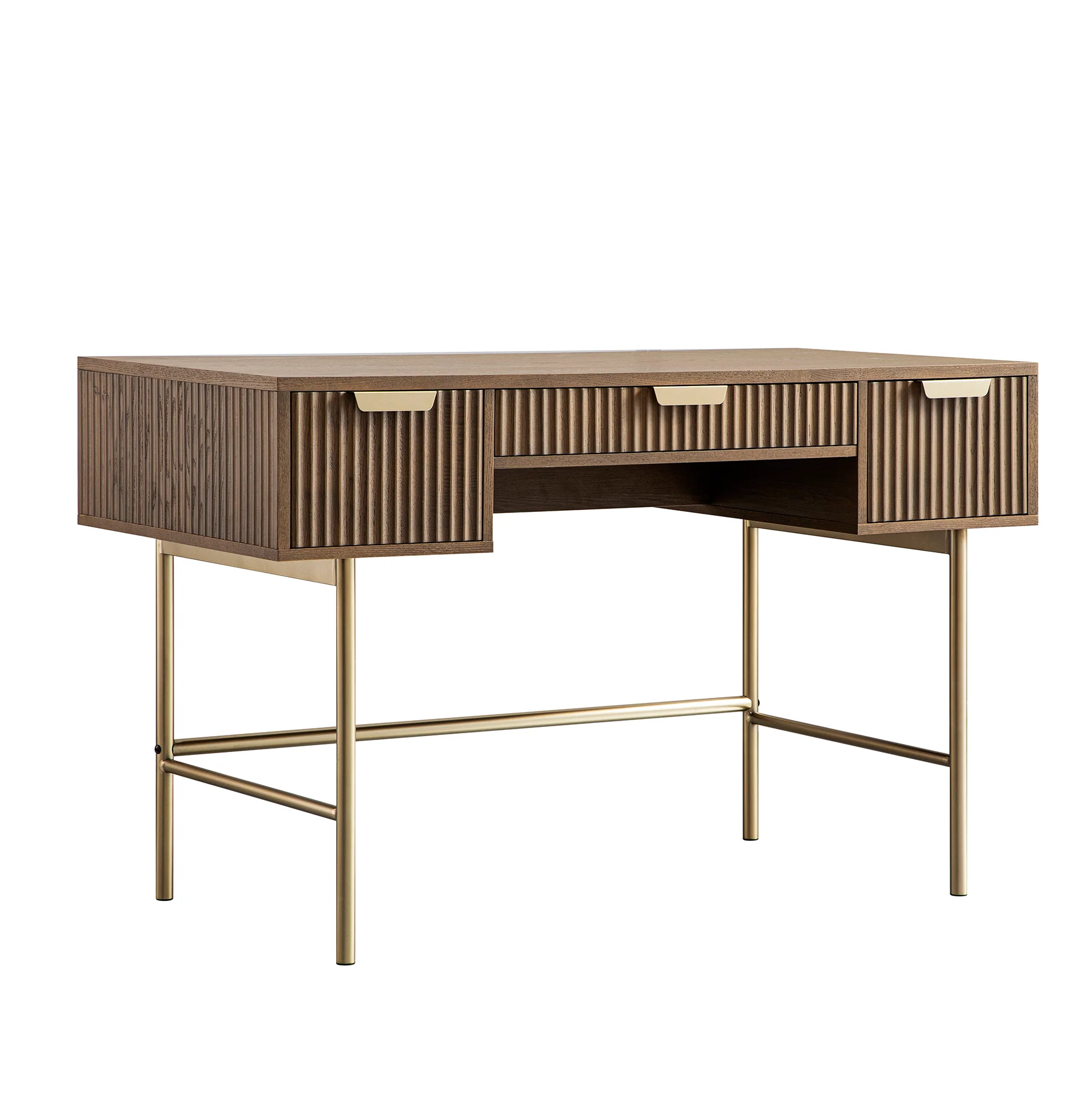 Richmond Ridged Dressing Table, Dark Ash - Image 8