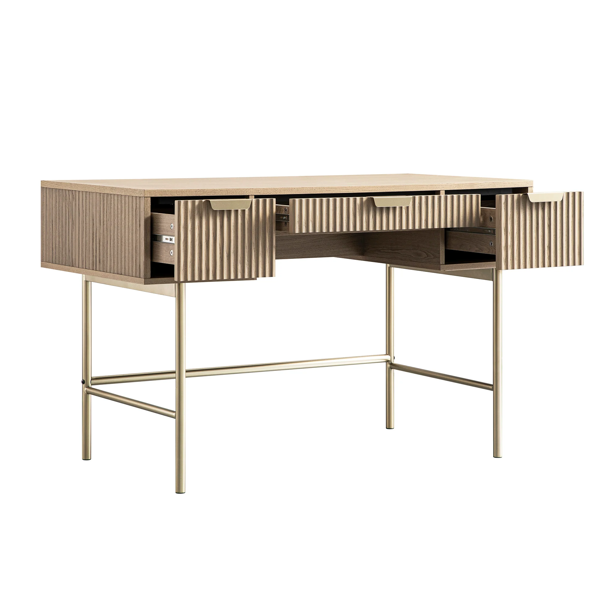 Richmond Ridged Dressing Table, Light Ash - Image 11