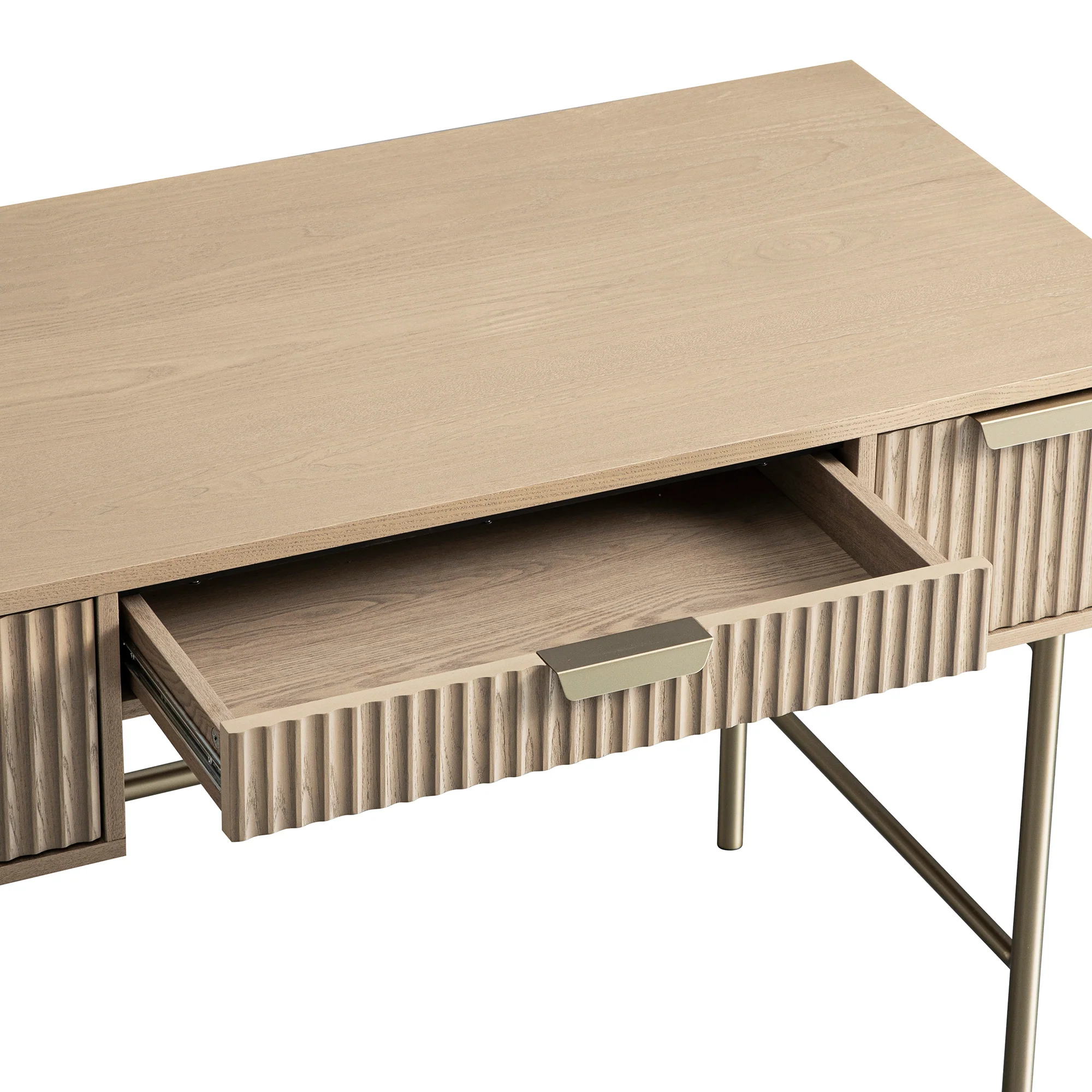 Richmond Ridged Dressing Table, Light Ash - Image 15
