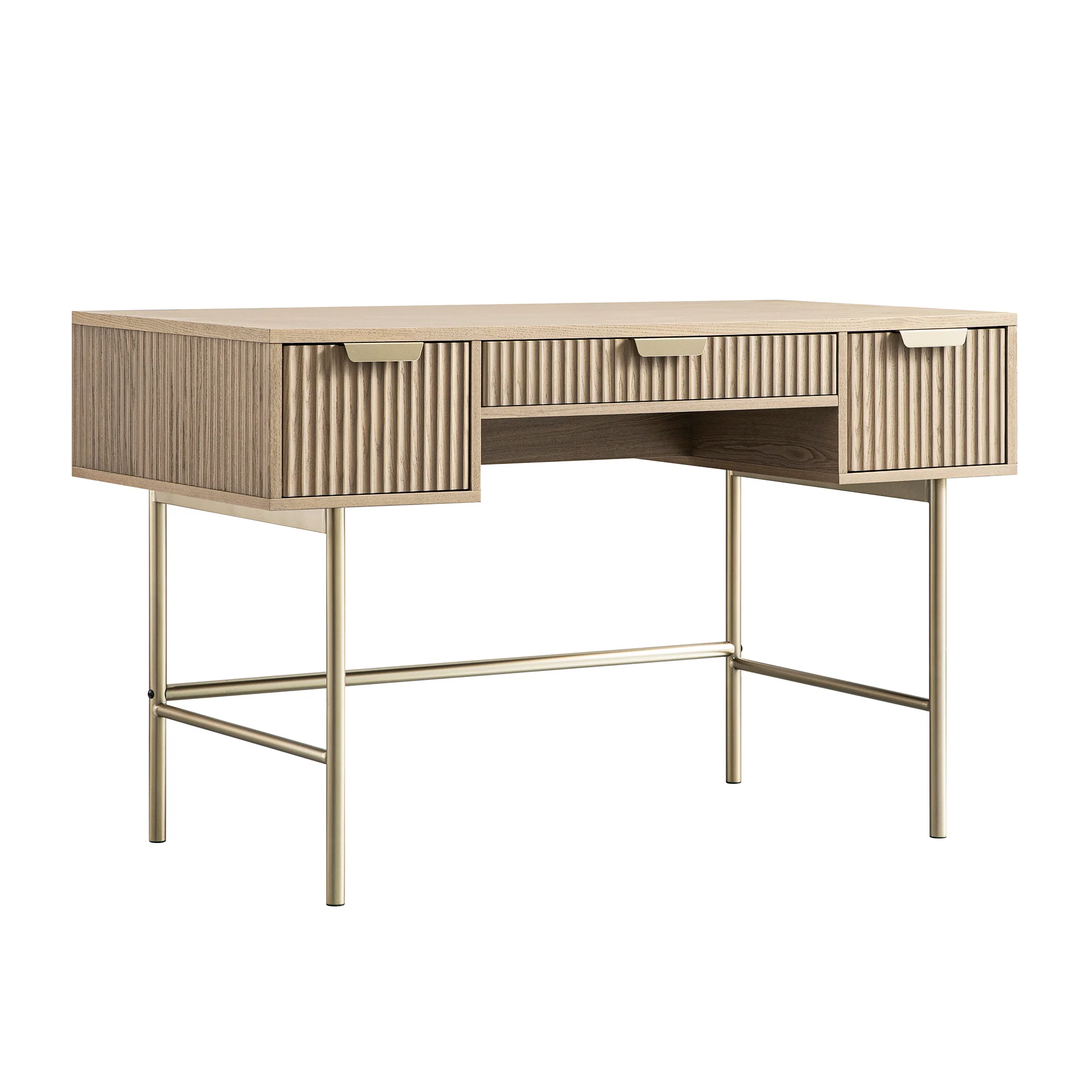 Richmond Ridged Dressing Table, Light Ash - Image 9
