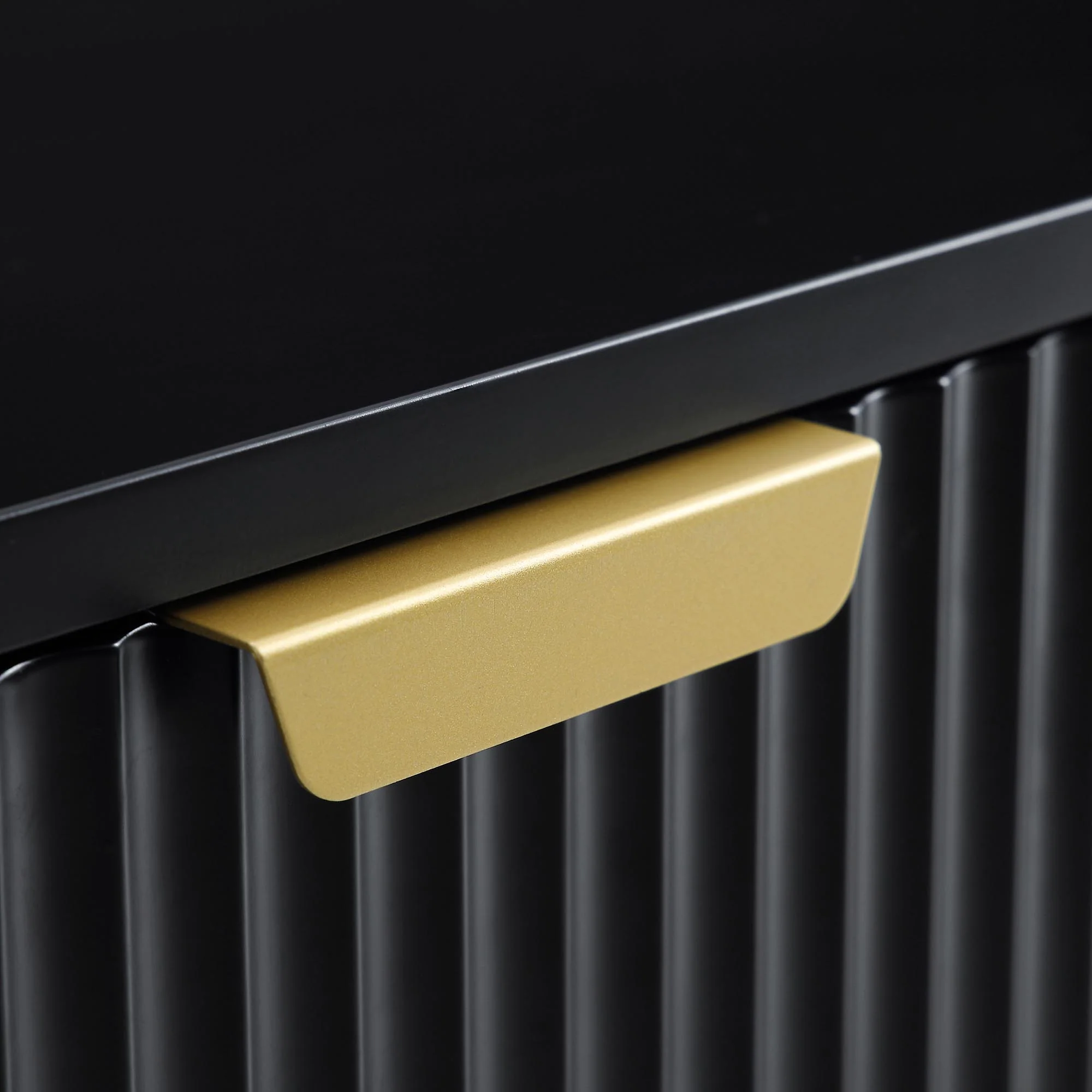 Richmond Ridged Dressing Table, Matte Black - Image 13