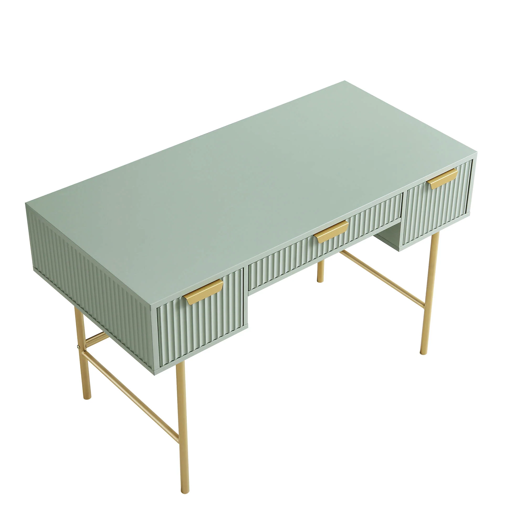 Richmond Ridged Dressing Table, Matte Sage Green - Image 7