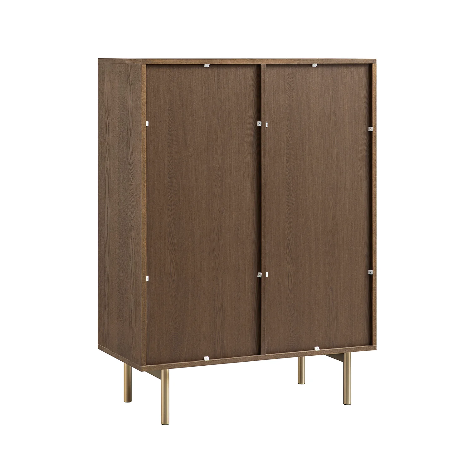 Richmond Ridged Highboard Storage Cabinet, Dark Ash - Image 12