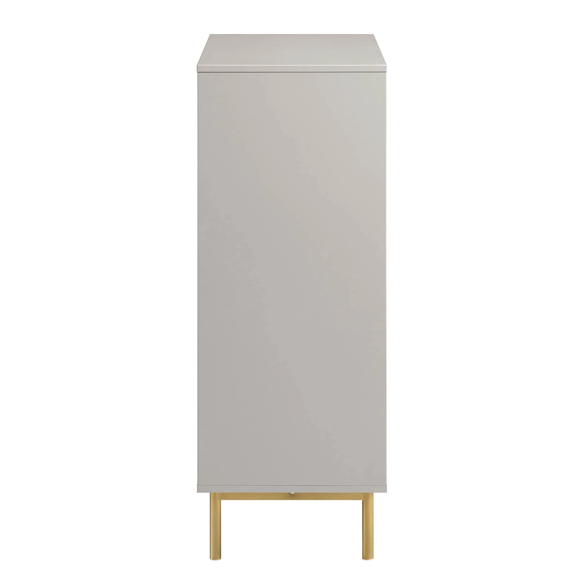 Richmond Ridged Highboard Storage Cabinet, Matte Taupe - Image 8
