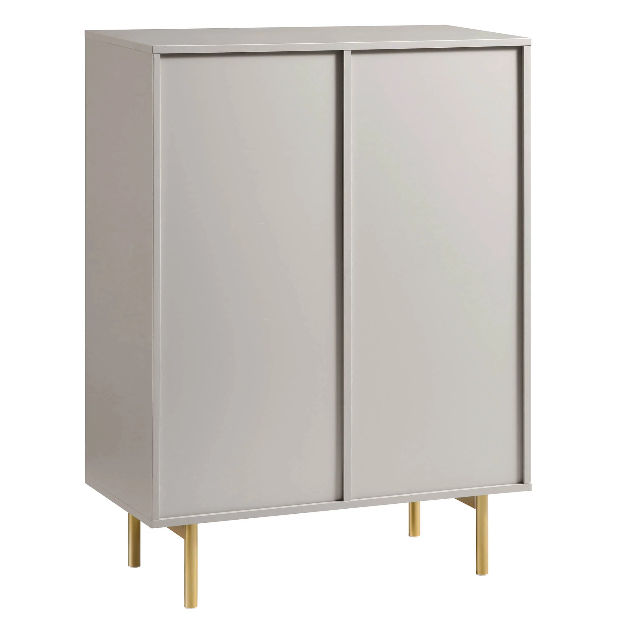 Richmond Ridged Highboard Storage Cabinet, Matte Taupe - Image 9