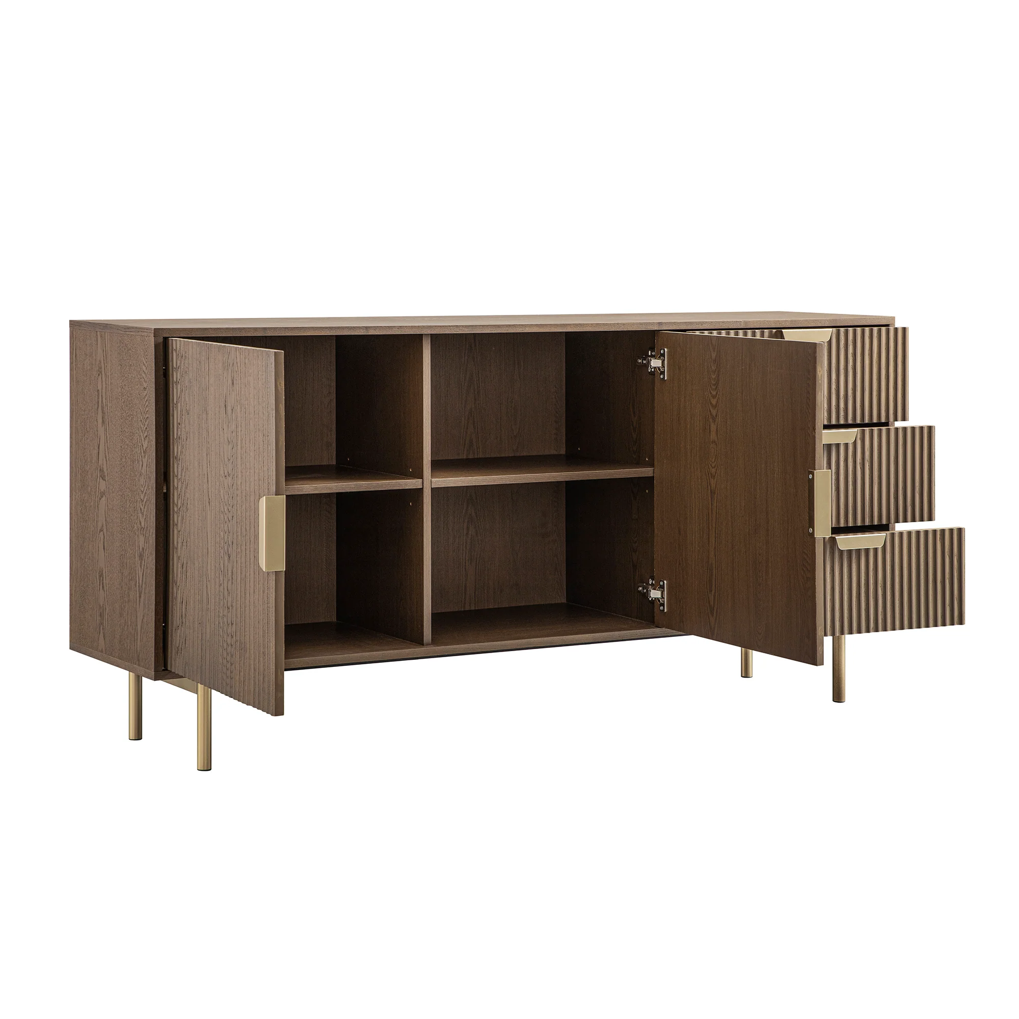 Richmond Ridged Large Sideboard, Dark Ash - Image 10