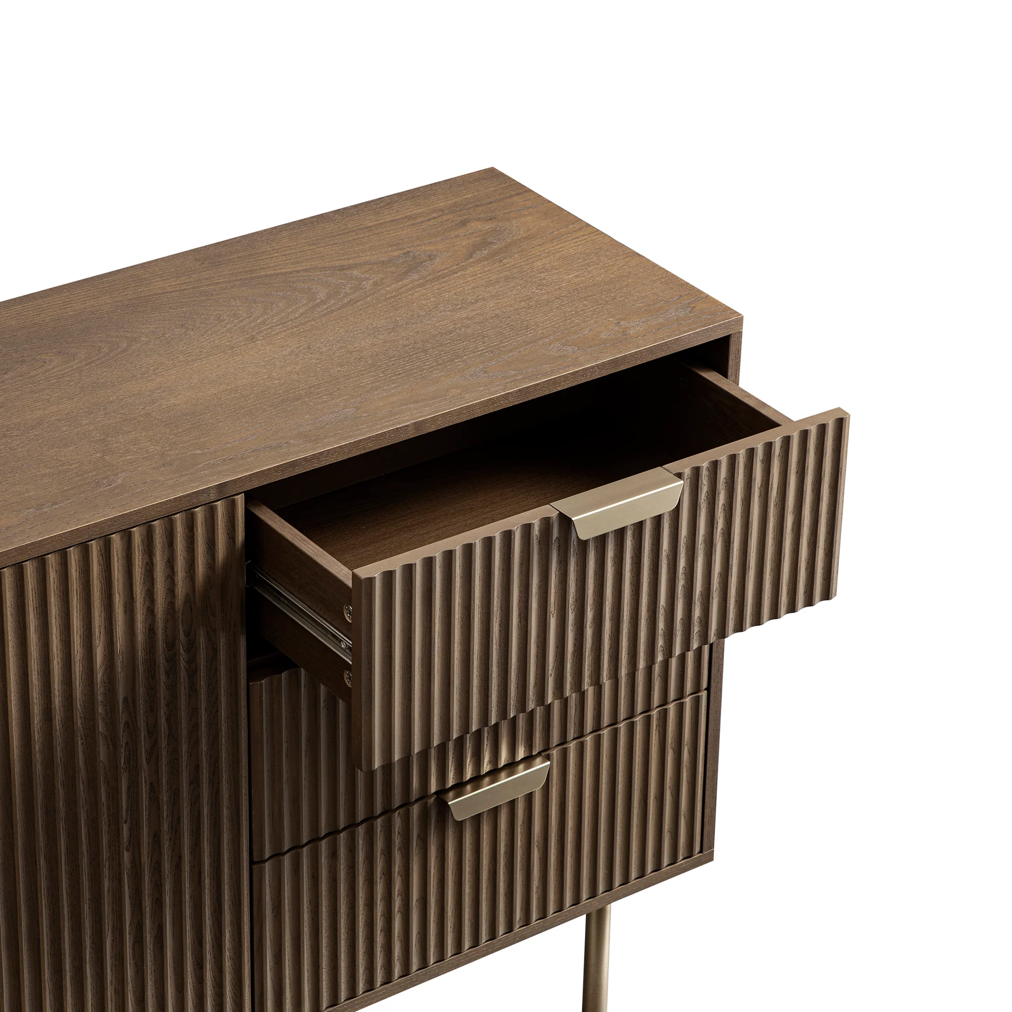Richmond Ridged Large Sideboard, Dark Ash - Image 14