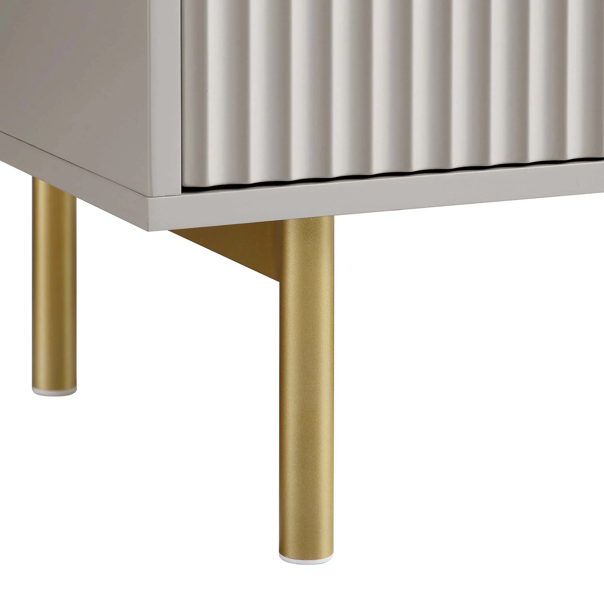Richmond Ridged Large Sideboard, Matte Taupe - Image 15