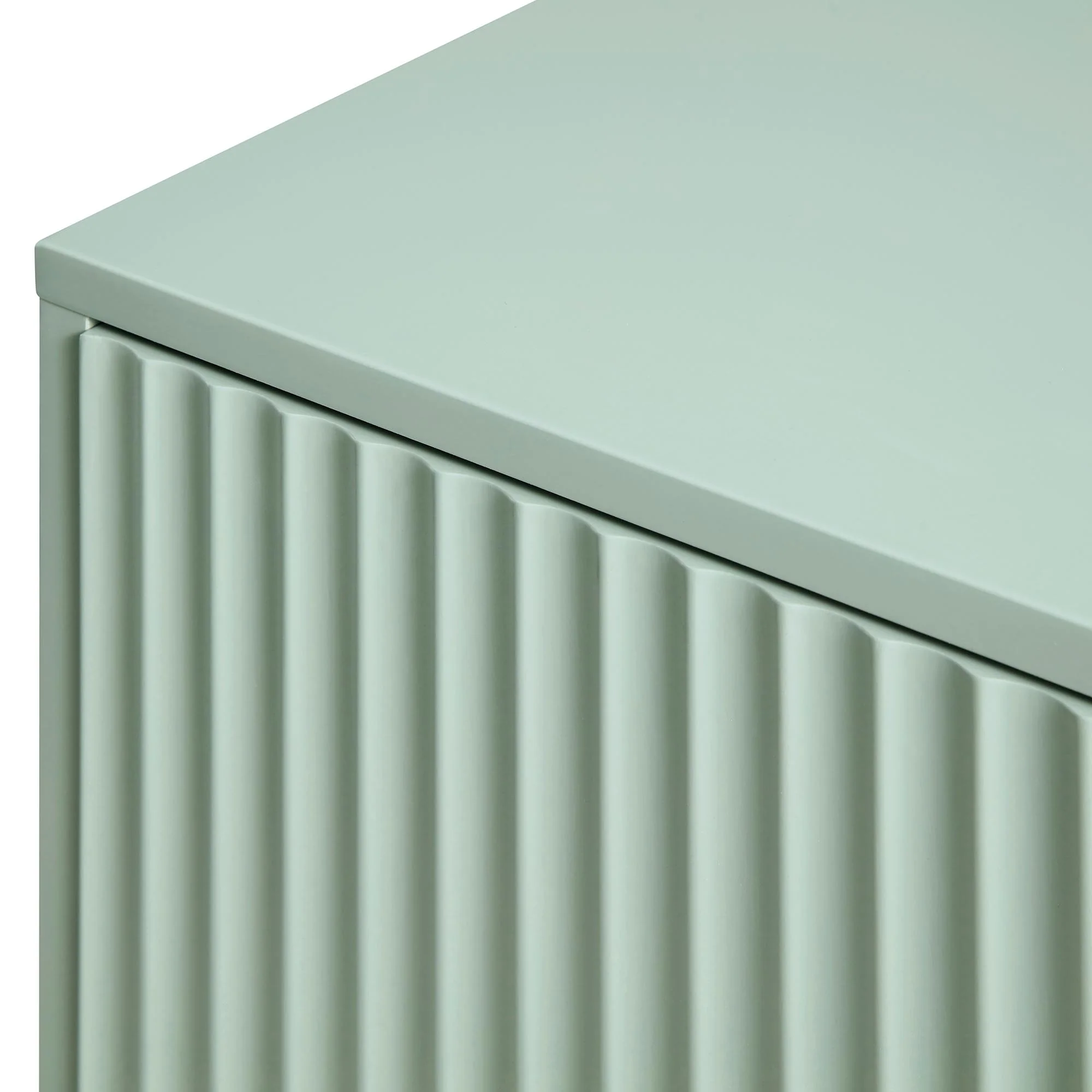 Richmond Ridged Large Sideboard, Matte Sage Green - Image 11