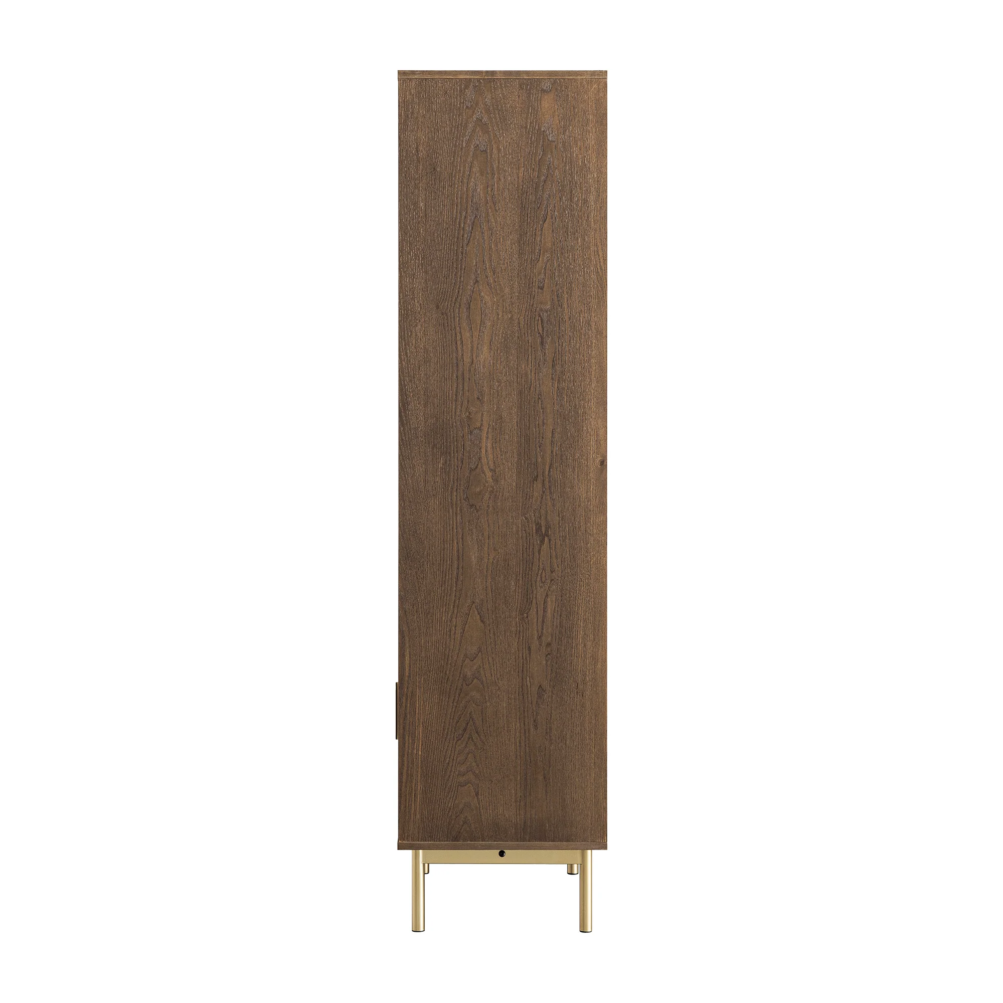 Richmond Ridged Tall Bookcase with Doors, Dark Ash - Image 12