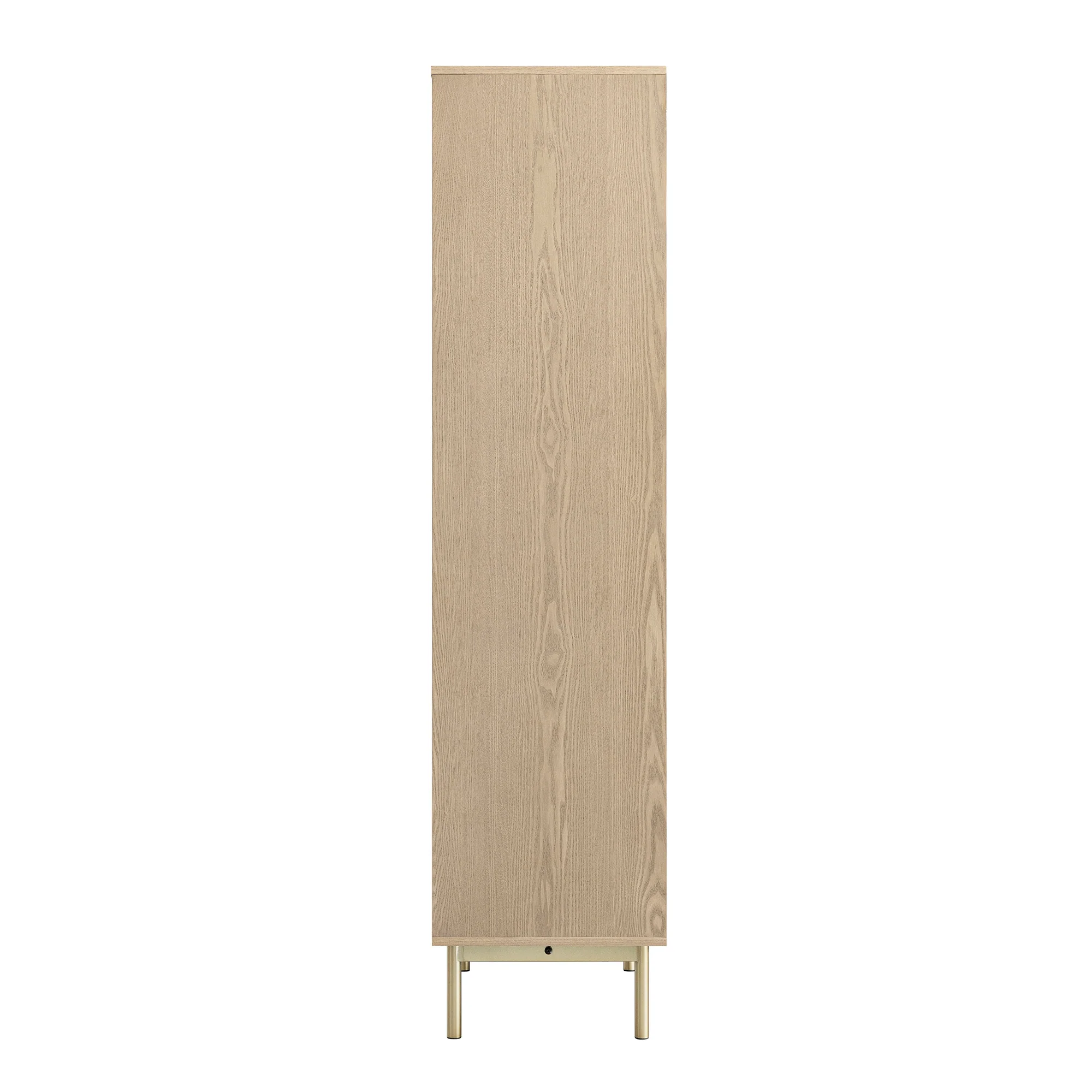 Richmond Ridged Tall Bookcase with Doors, Light Ash - Image 11