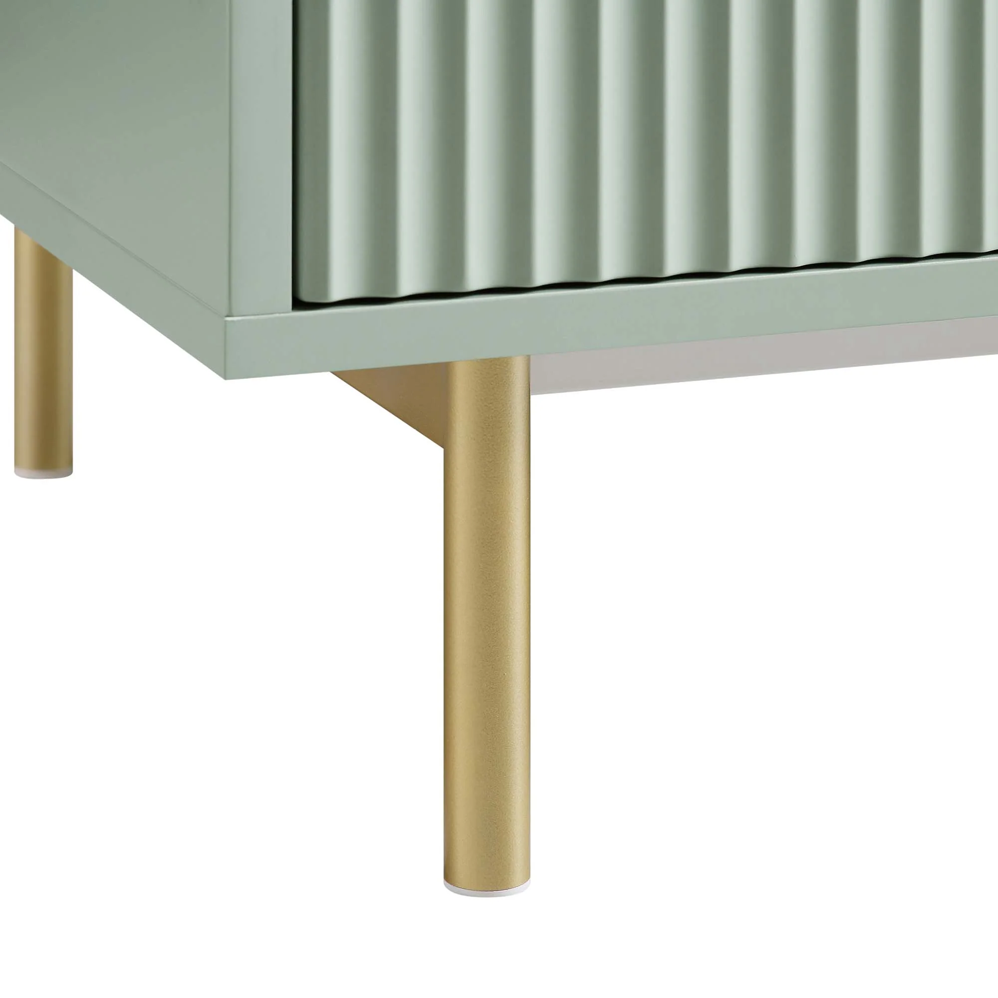 Richmond Ridged Tall Bookcase with Doors, Matte Sage Green - Image 13