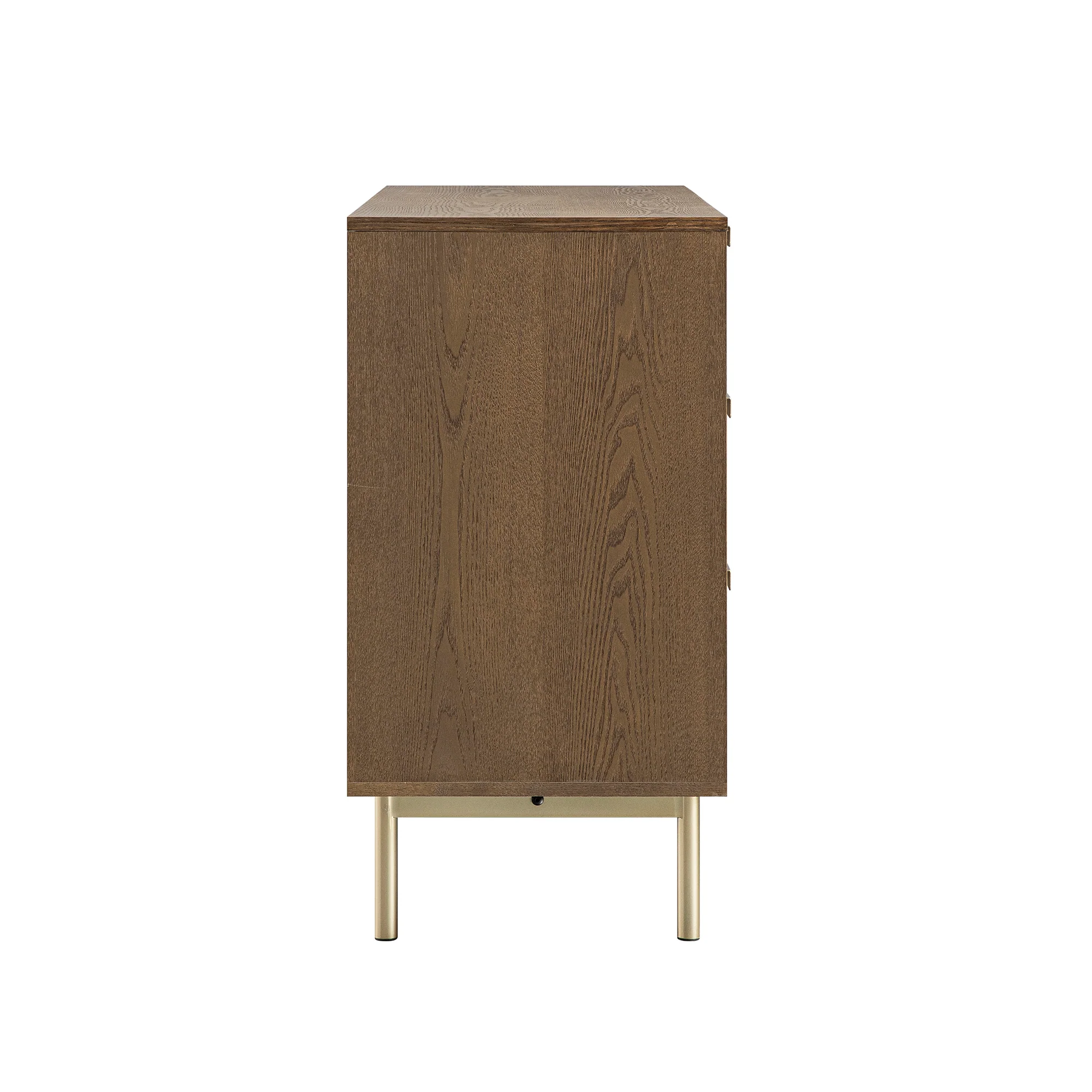 Richmond Ridged Wide Chest of 6 Drawers, Dark Ash - Image 10