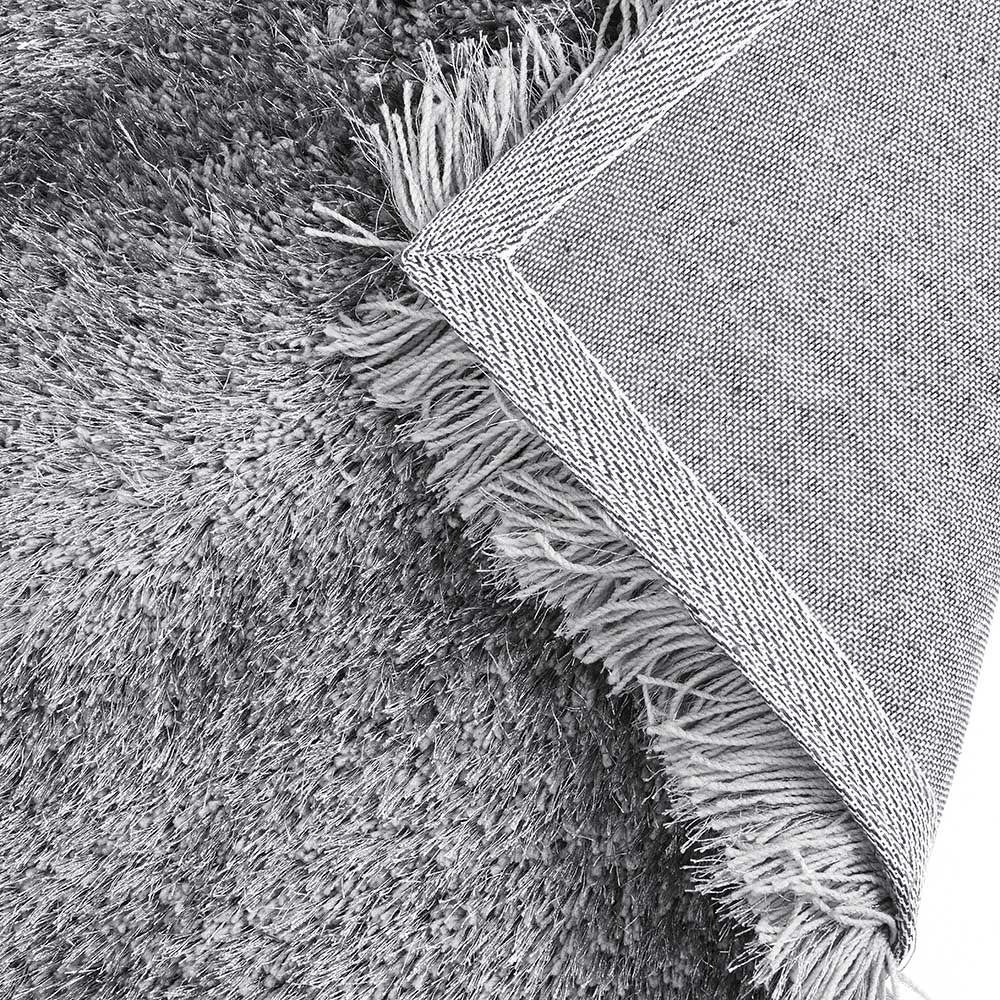 Silver Tufted Shaggy Rug 120 x 170 cm - Image 5