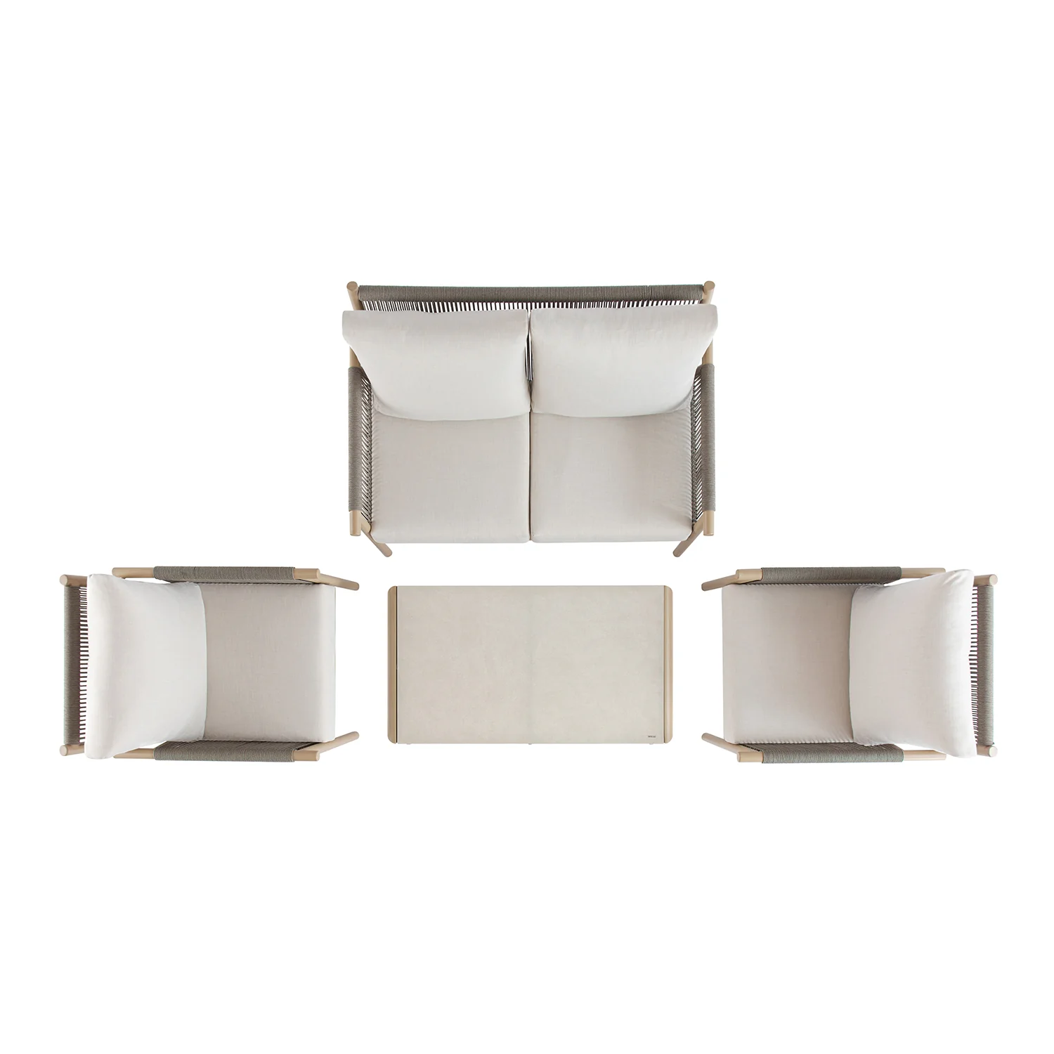 Soller Indoor and Outdoor Rope Weave 4-Seater Sofa Set - Image 12