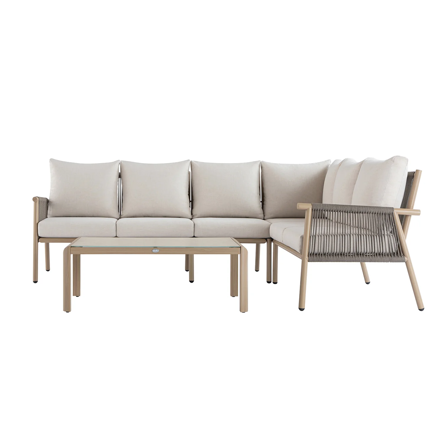 Soller Indoor and Outdoor Rope Weave Large Corner Sofa Set - Image 15