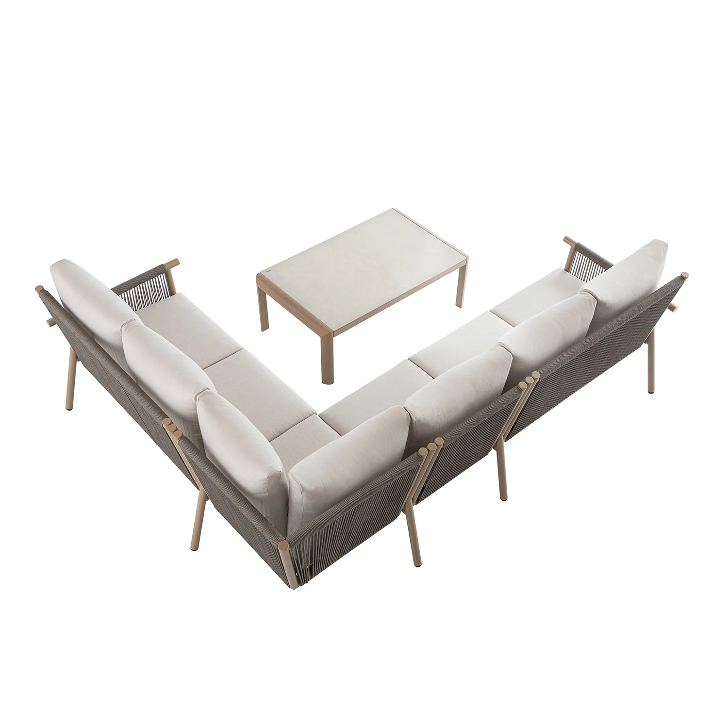 Soller Indoor and Outdoor Rope Weave Large Corner Sofa Set - Image 17
