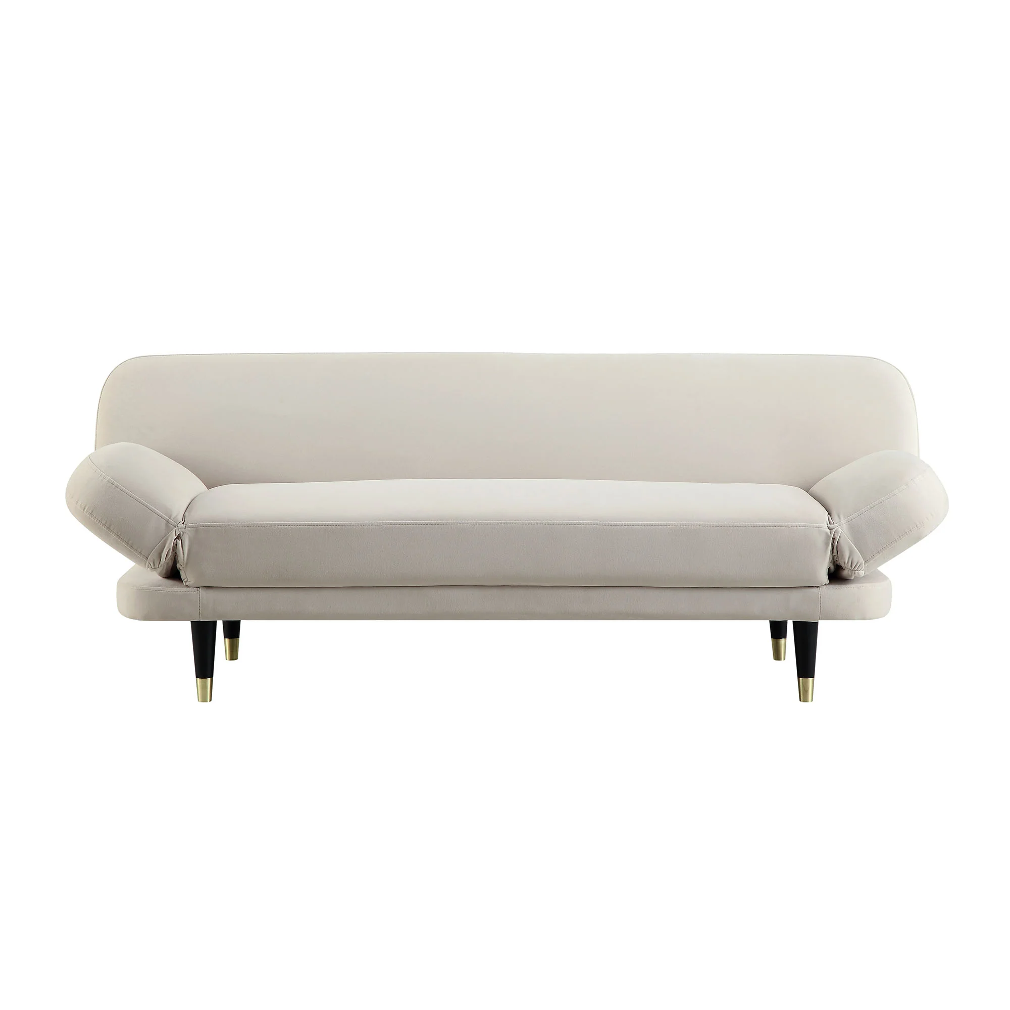 Solna 2-Seater Sofa Bed, Champagne Velvet - Image 9