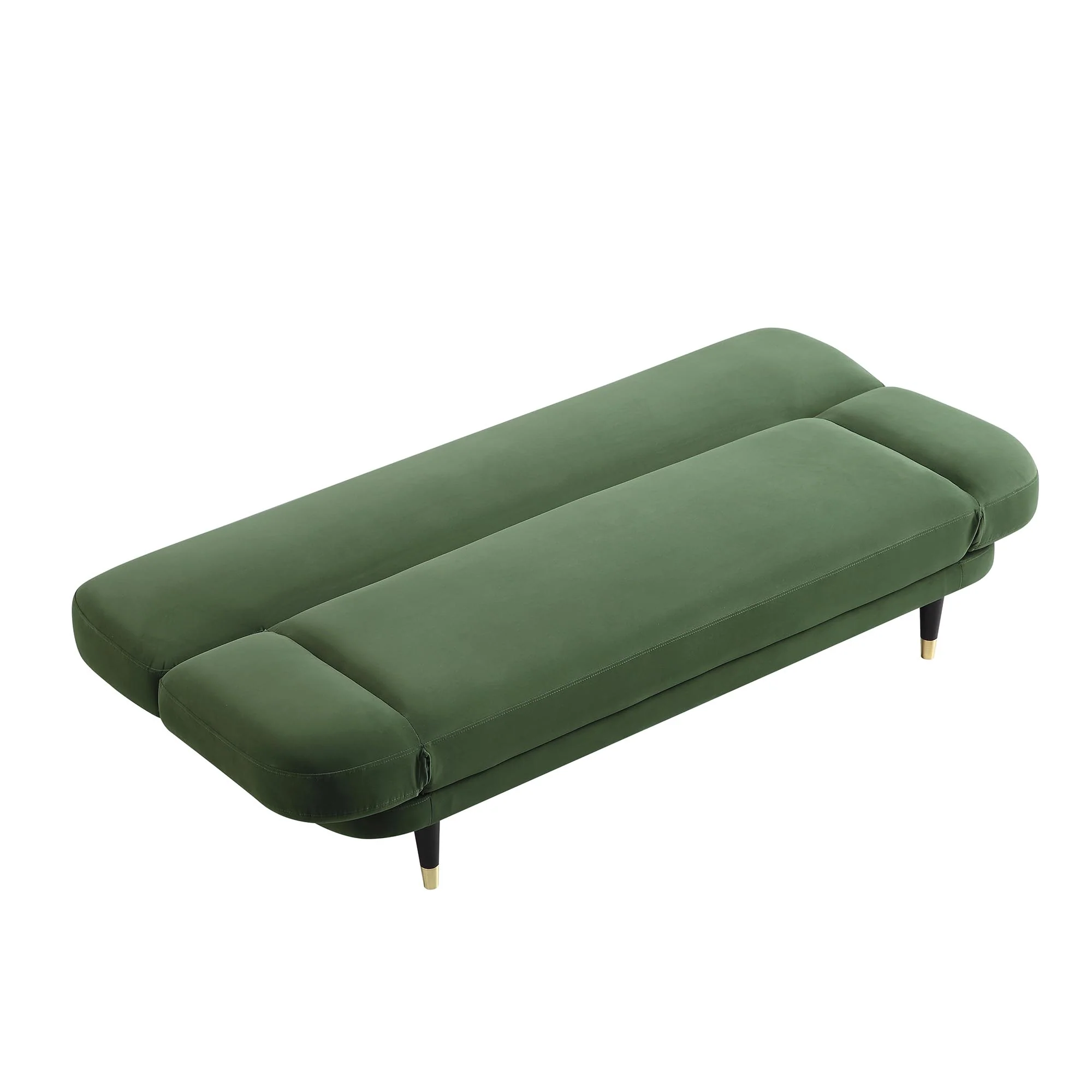 Solna 2-Seater Sofa Bed, Moss Green Velvet - Image 14