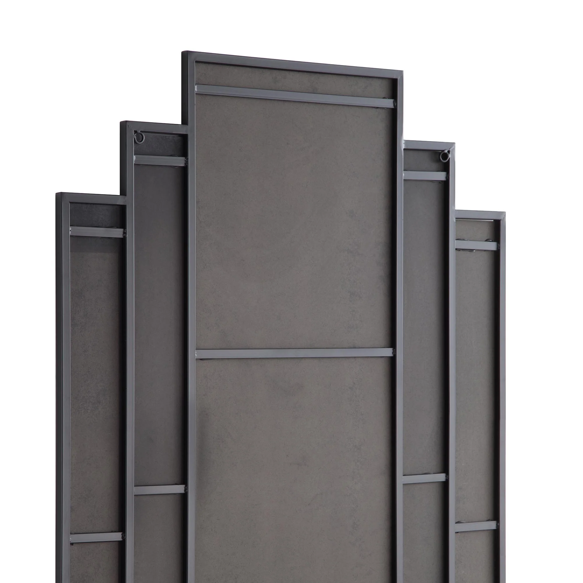 Sonia Black Metal Frame Art Deco Full Length Floor Mirror 179 x 90 cm - Image 8