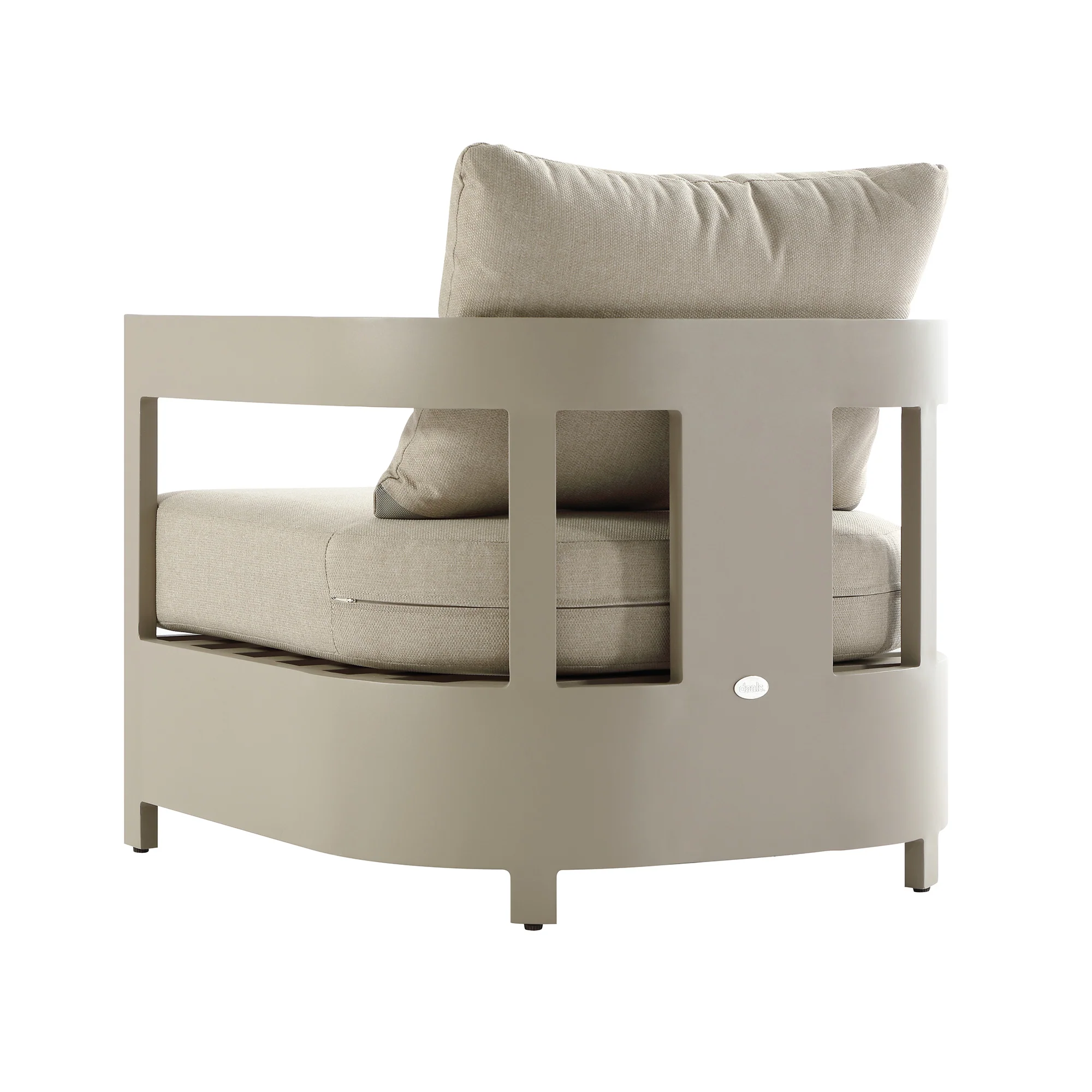 Stanford Outdoor 5-Seater Sofa Set, Taupe with Light Taupe Fabric - Image 21