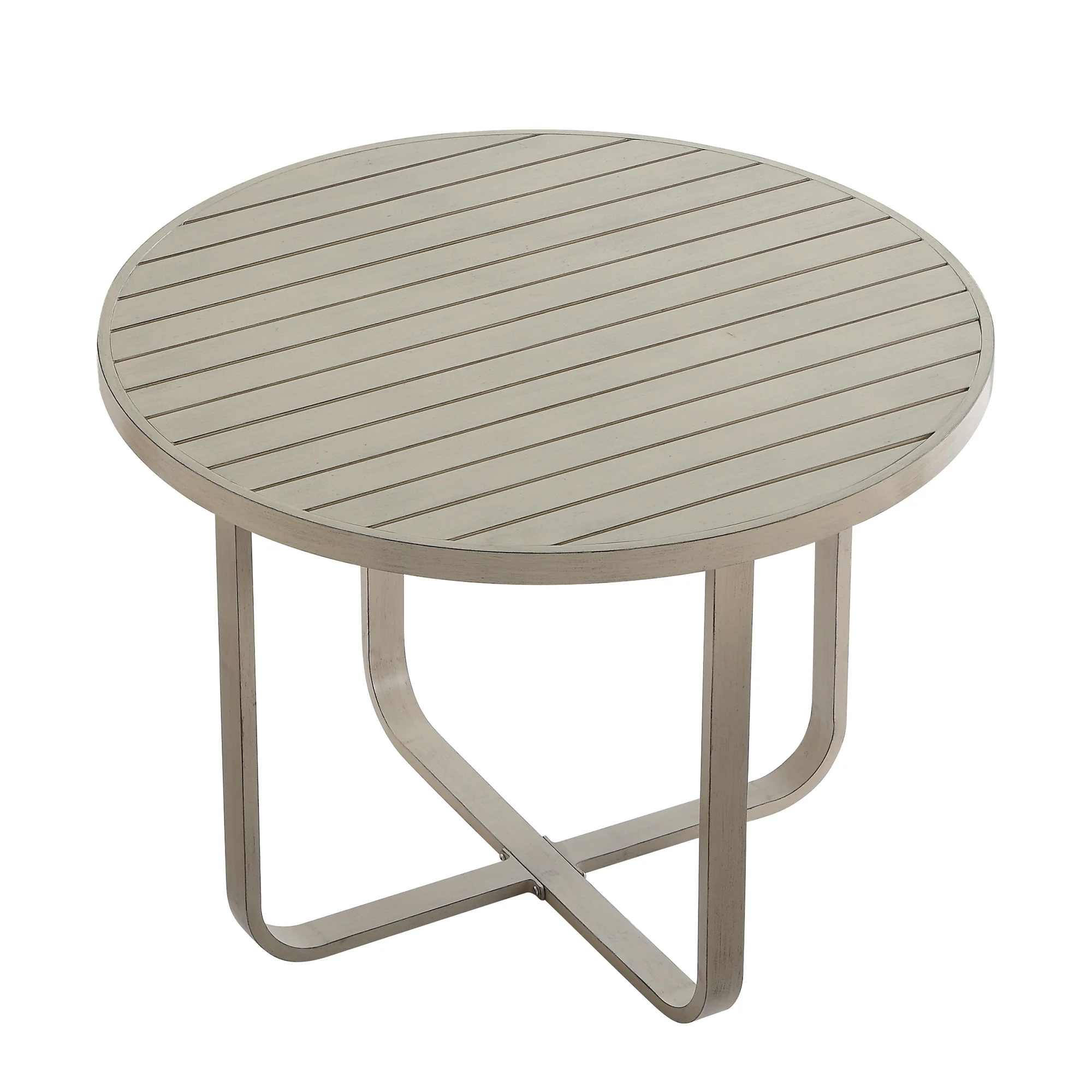 Stanford Round Wicker Outdoor 4-Seater Round Dining Set, Natural - Image 13