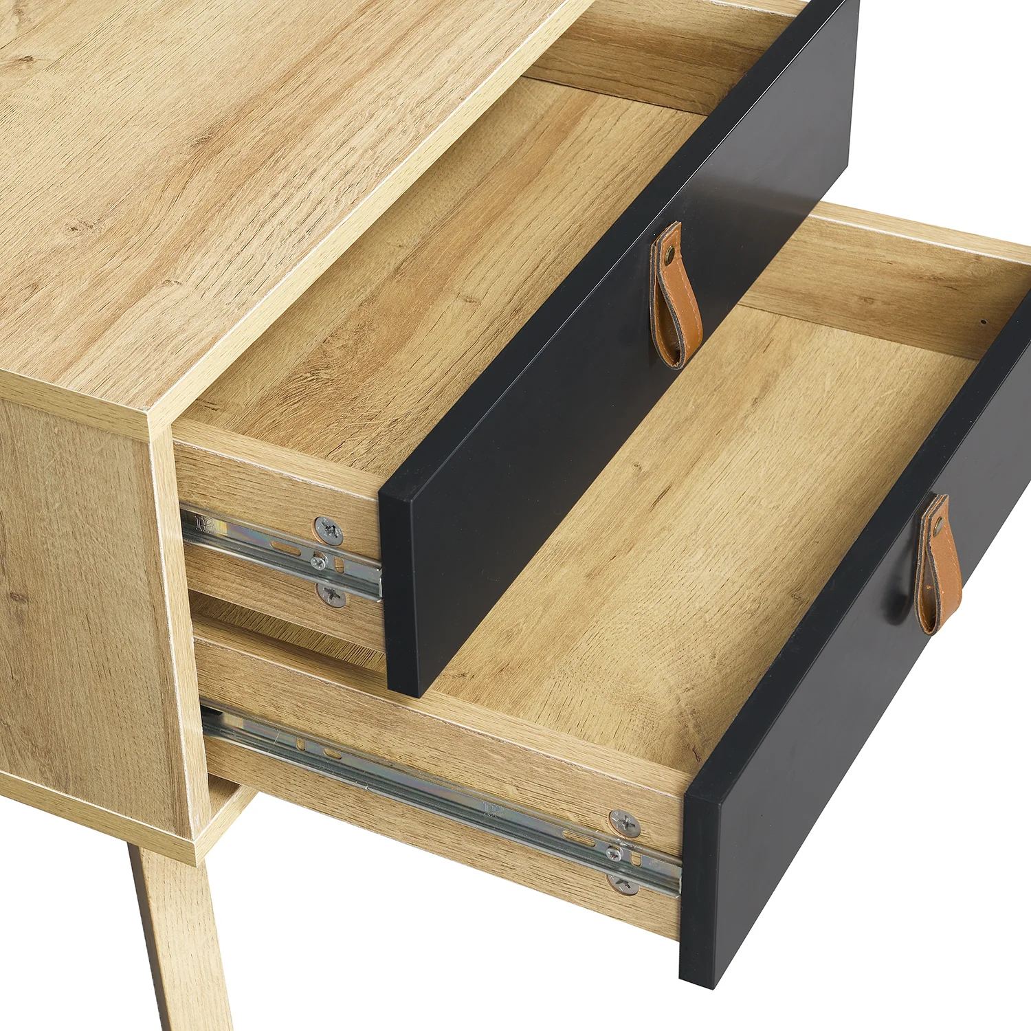 Tallis Two Tone Bedside Table with 2 drawers - Image 7