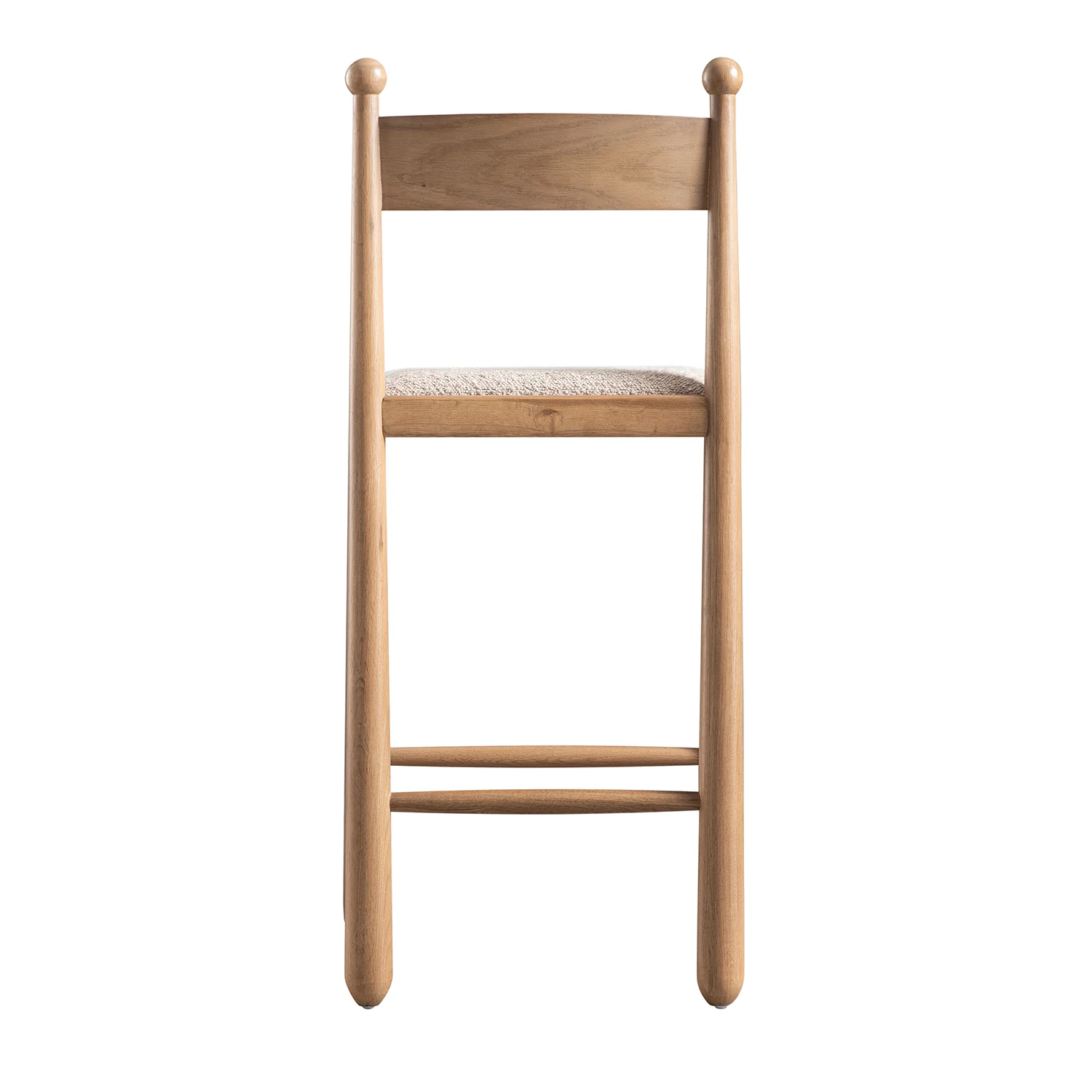 Tama Counter Stool, Light Taupe Boucle | Natural Oak Frame - Image 13