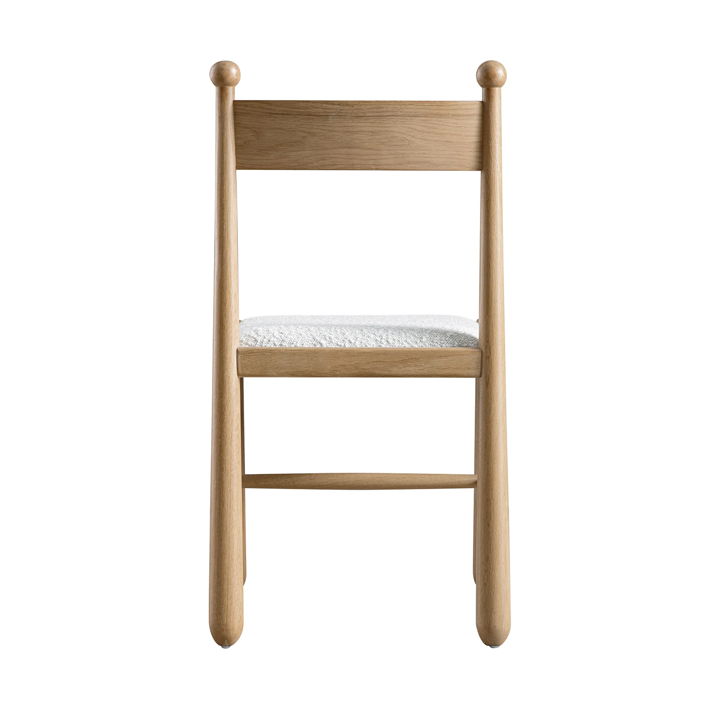 Tama Dining Chair, Ecru Boucle | Natural Oak Frame - Image 12
