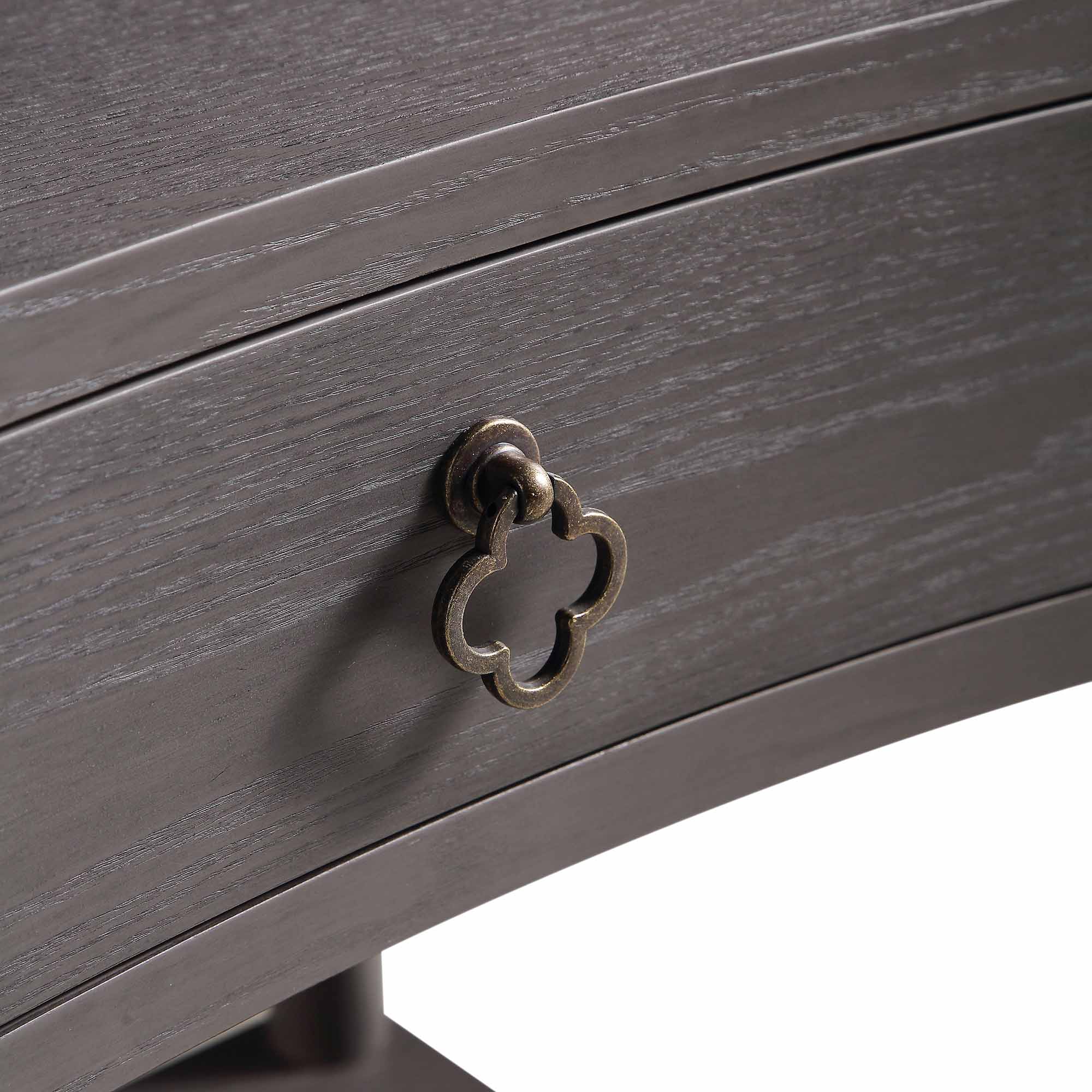 Thalia Concave 1 Drawer Bedside Table, Silver Oak - Image 12